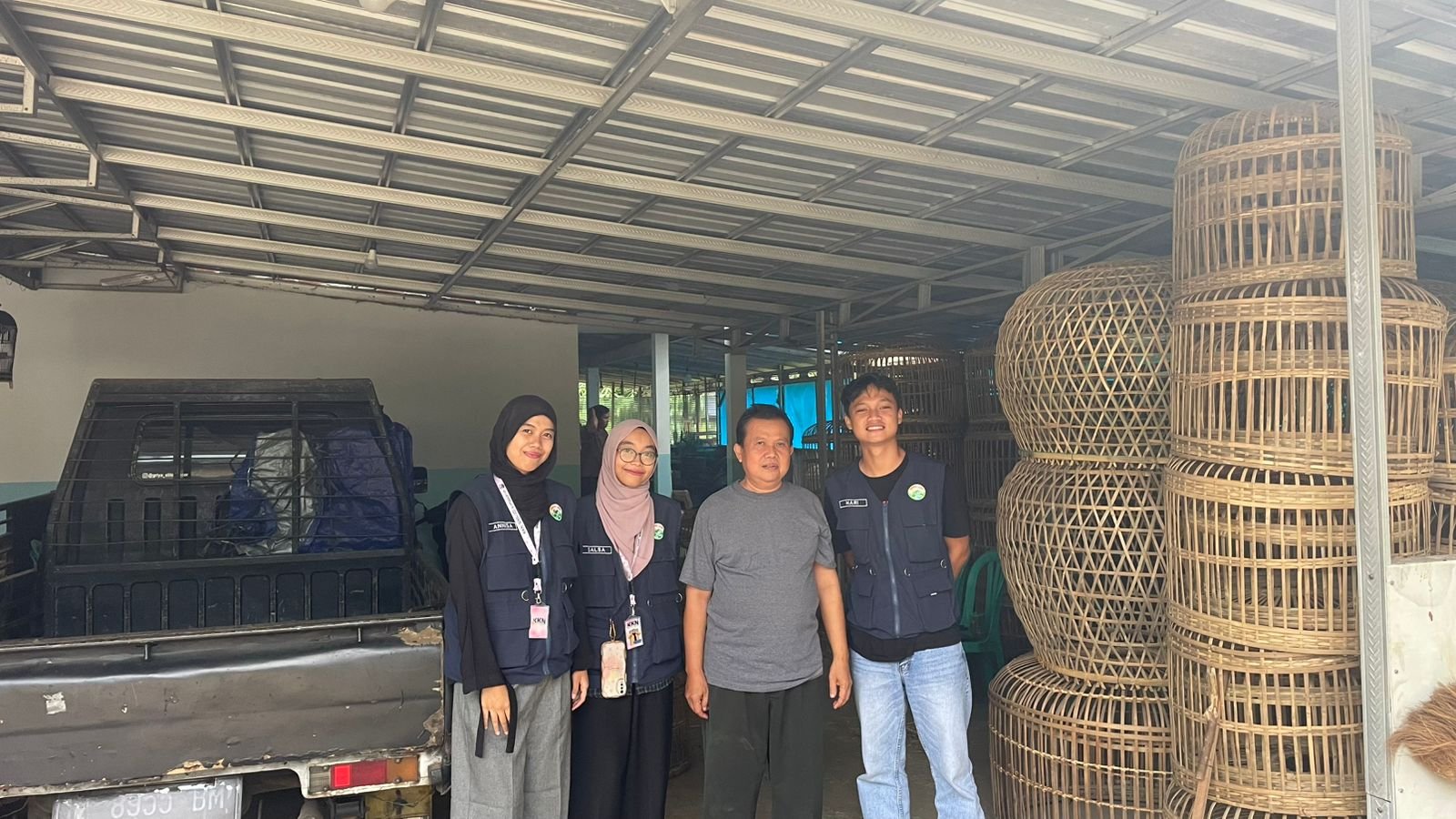 Pendataan UMKM Kerajinan Bambu Sari