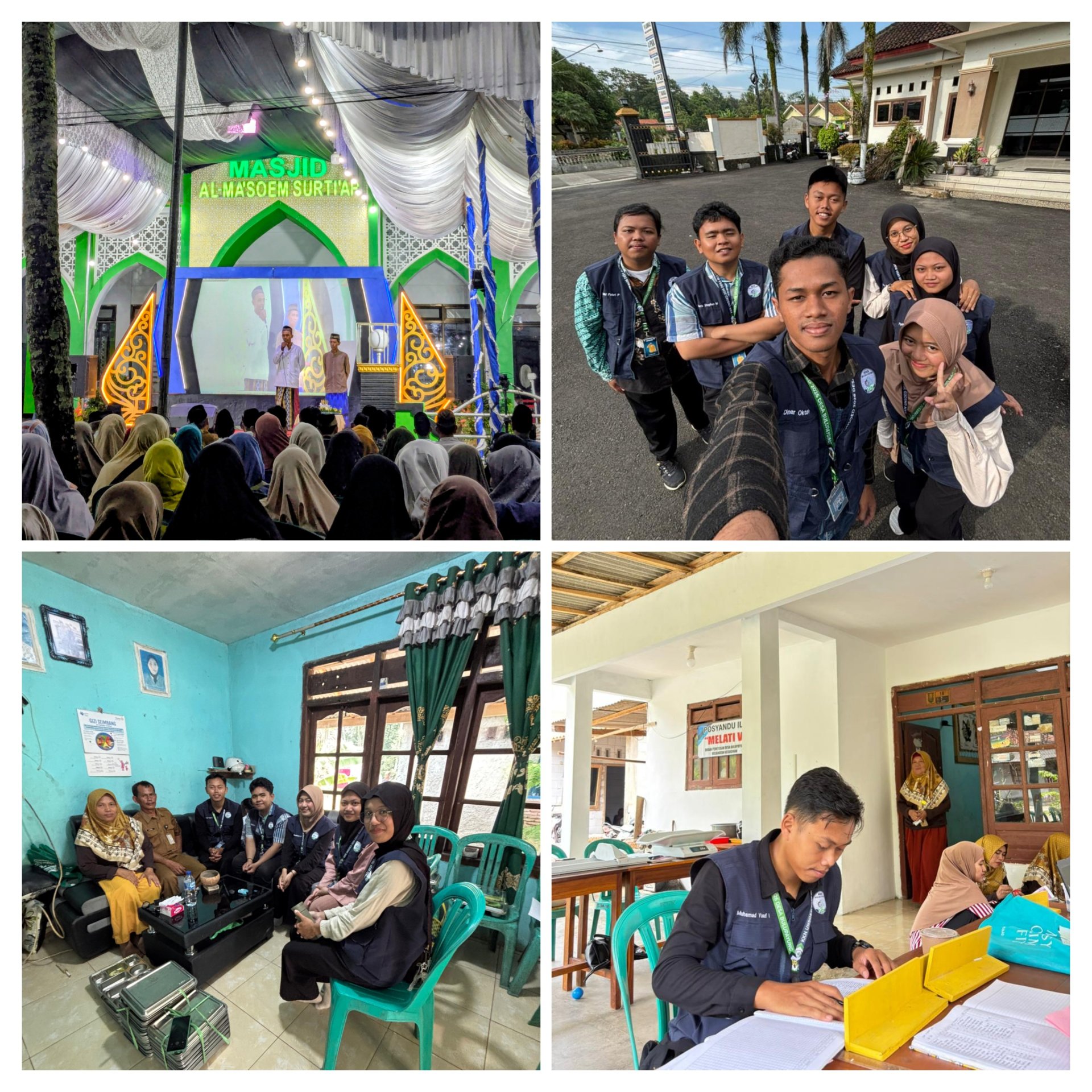 Apel pagi di Balai Desa Bulu Payung, Pendampingan Posyandu di Dusun 5 Desa bulu payung , panitia pengajian Akbar Isra' Mi'raj
