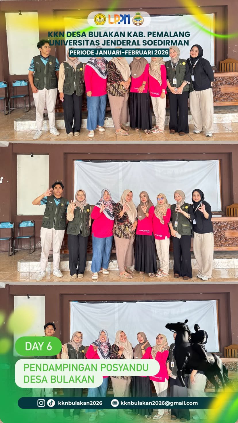 Pendampingan Kegiatan Posyandu di Balai Desa Bulakan