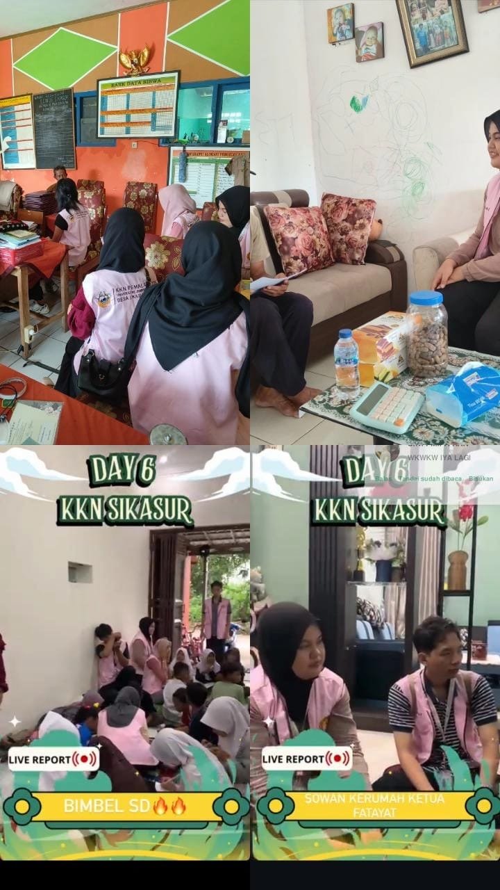 Kunjungan ke SD 06, Pak RT 01, Bimbel, dan kunjungan ke ketua fatayat NU