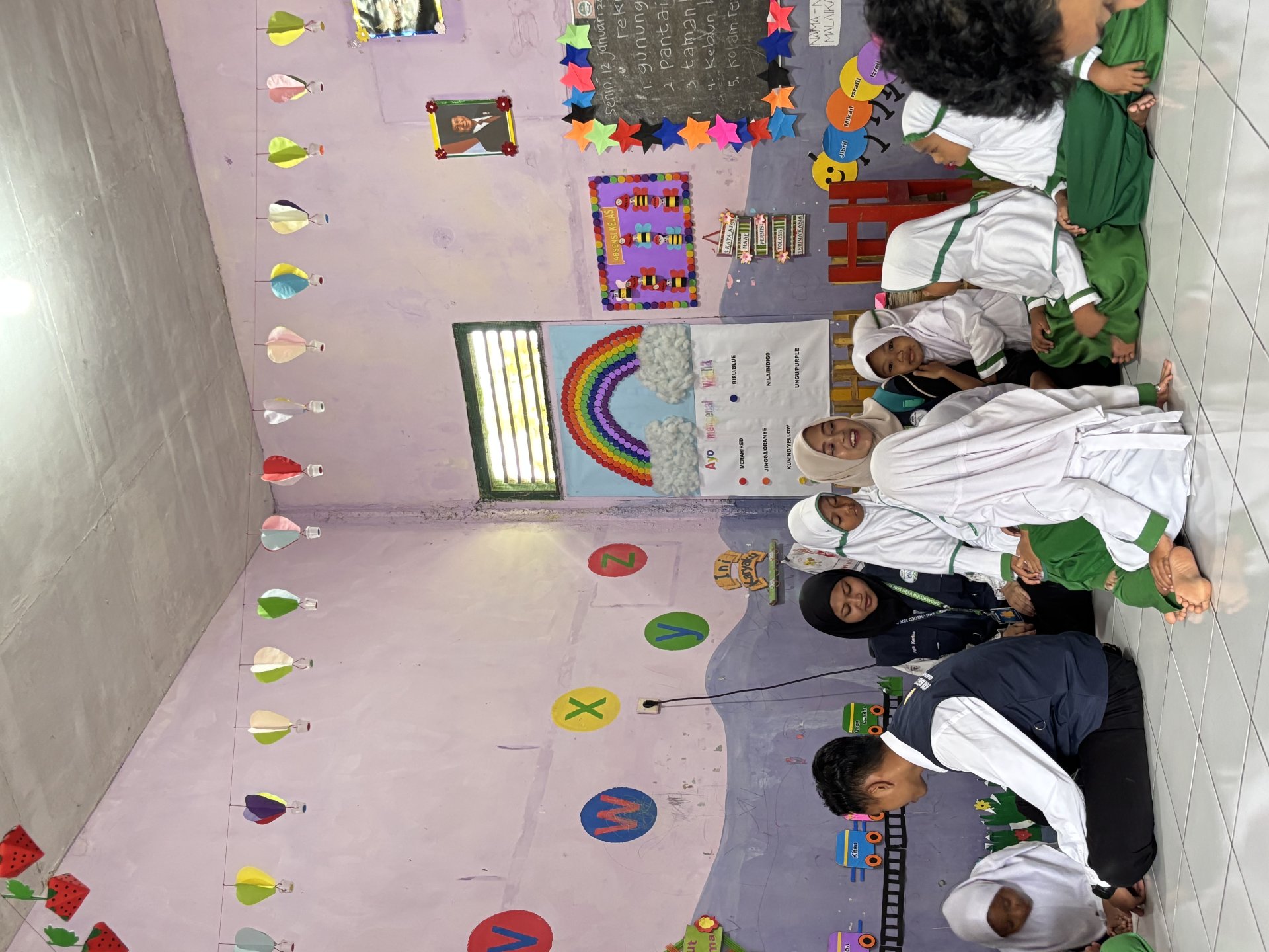 Apel, Belajar dan bermain bersama anak RA