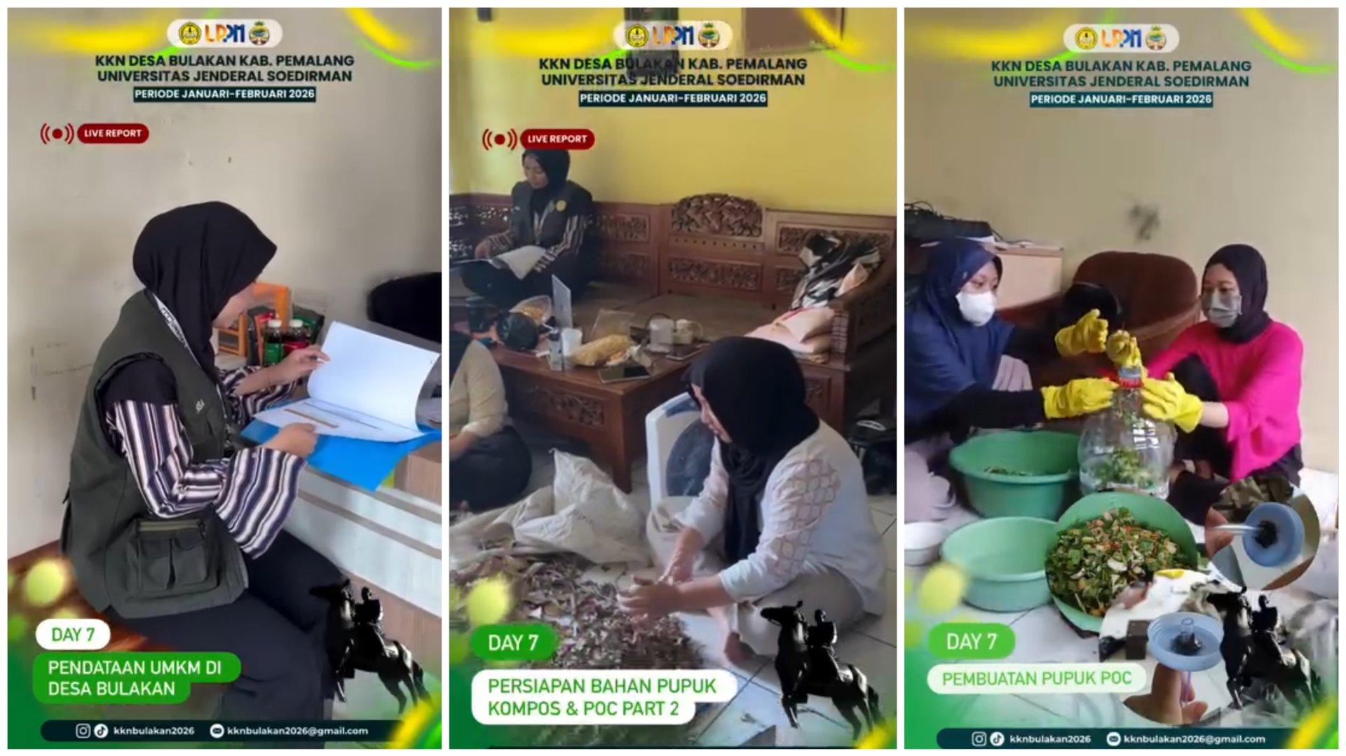 Mahasiswa KKN Desa Bulakan Bergerak Data UMKM dan Olah Pupuk Organik