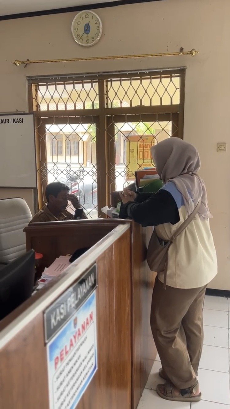 Koordinasi bersama Kasi Pelayanan