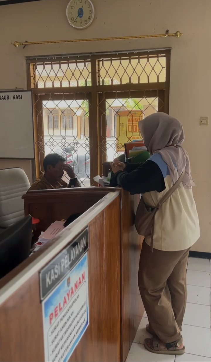 Koordinasi bersama Kasi Pelayanan