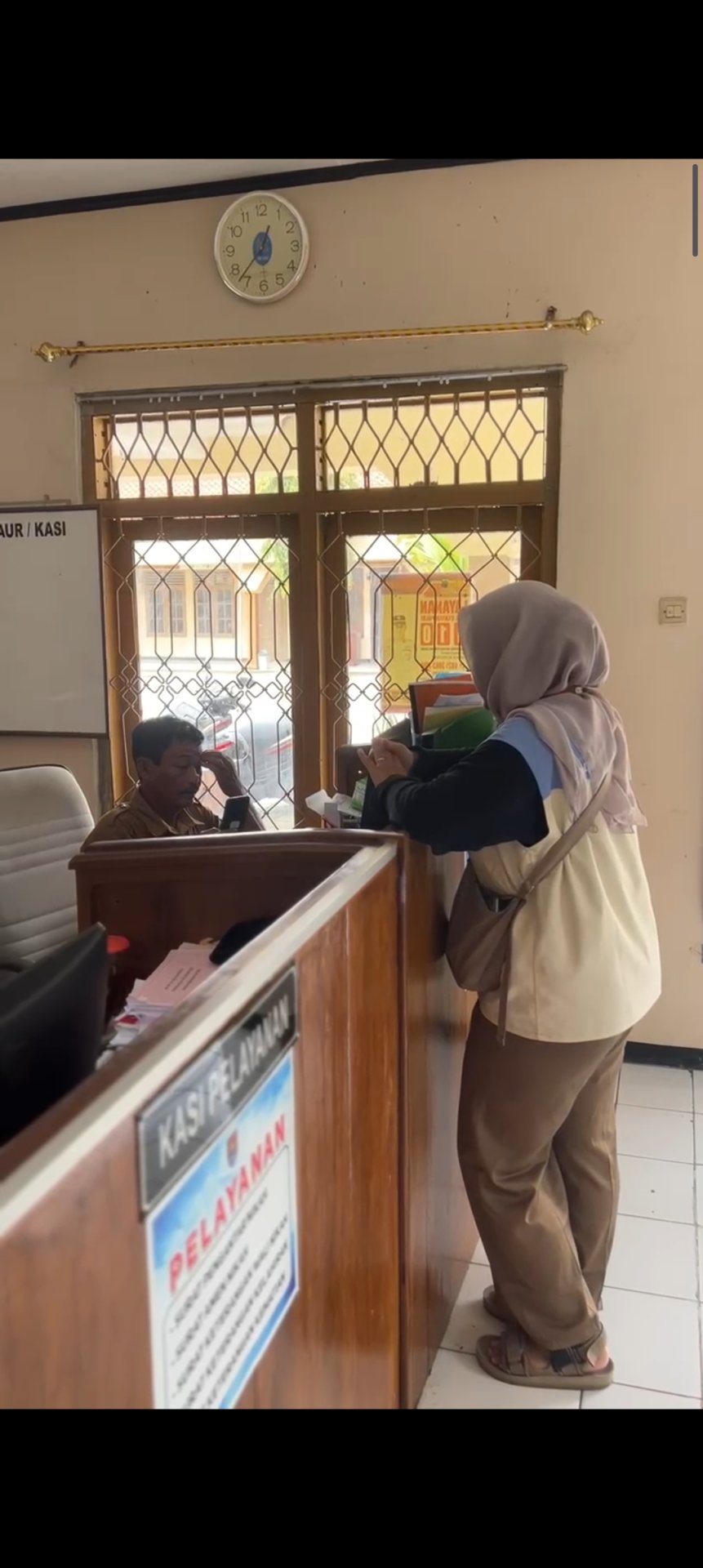 Koordinasi dengan kasi pelayanan