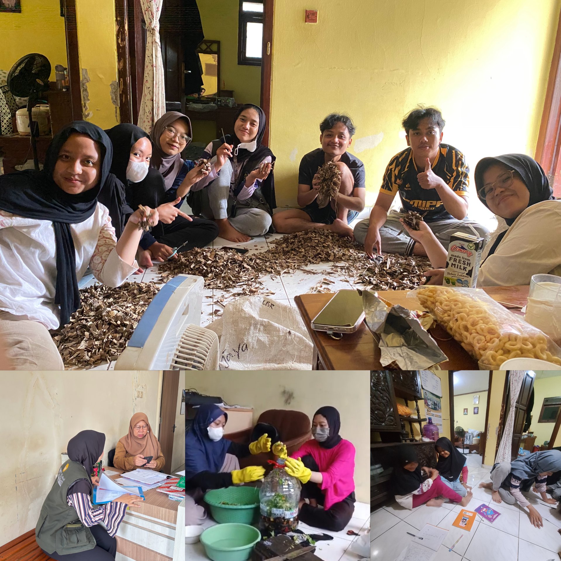 KKN Day 7: Fokus Program Utama Pupuk POC, Pendataan UMKM, dan Pendampingan Belajar