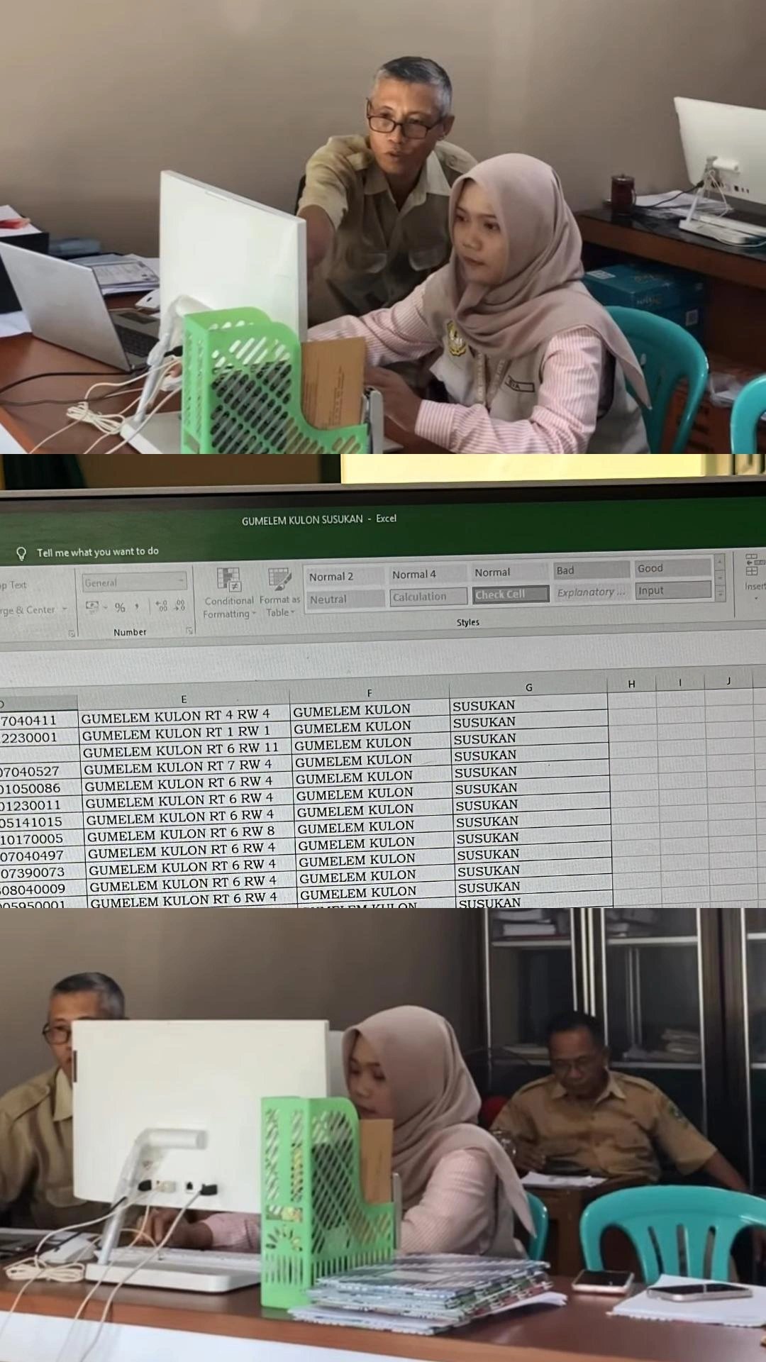 KKN Desa Gumelem Kulon Melaksanakan Piket Balai Desa dan Membantu Pelayanan Administrasi Warga