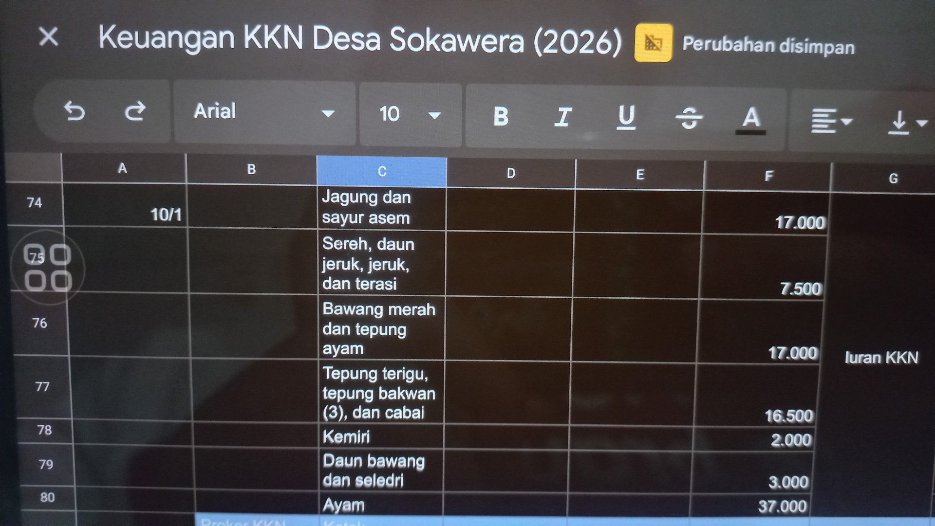 Kegiatan KKN Desa Sokawera 2026 hari ke-4