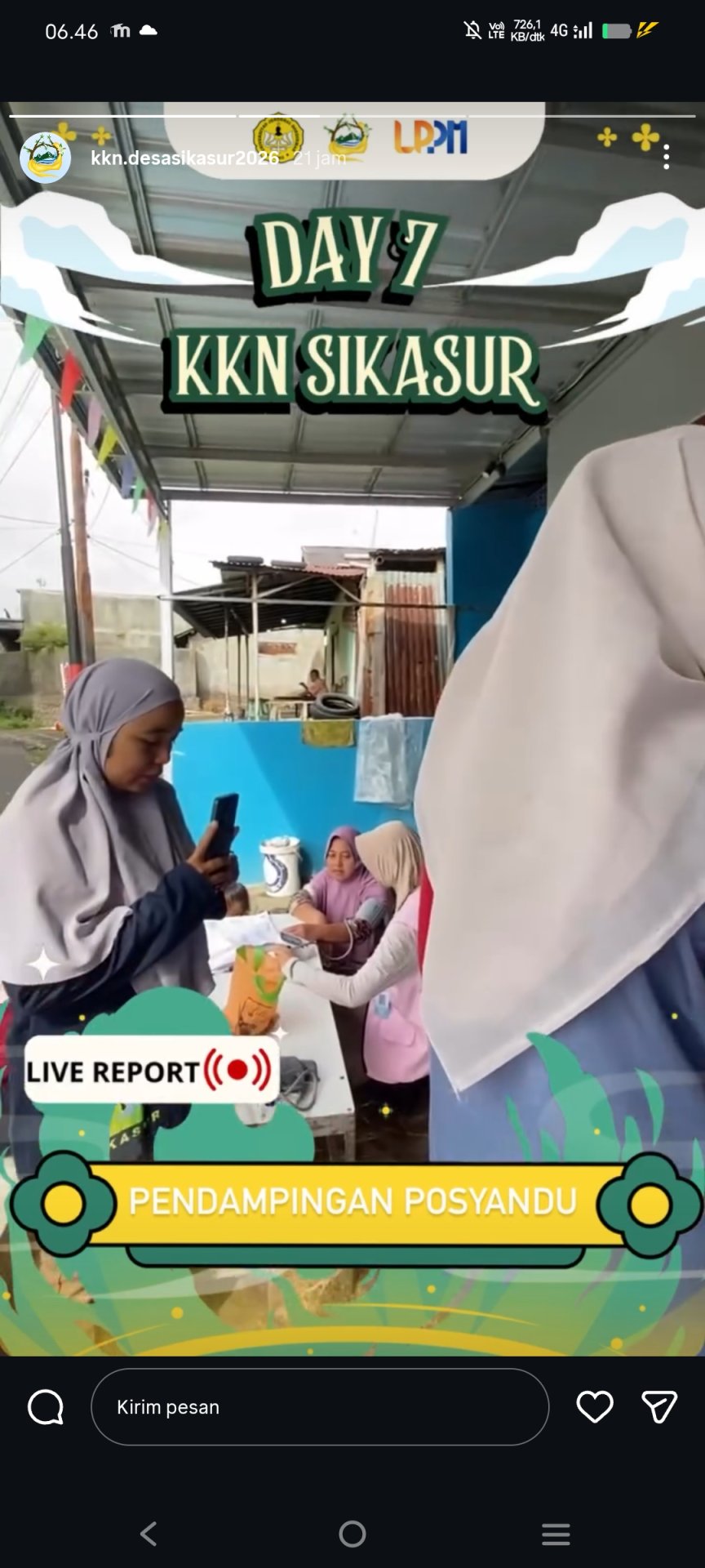 pendampingan kegiatan posyandu