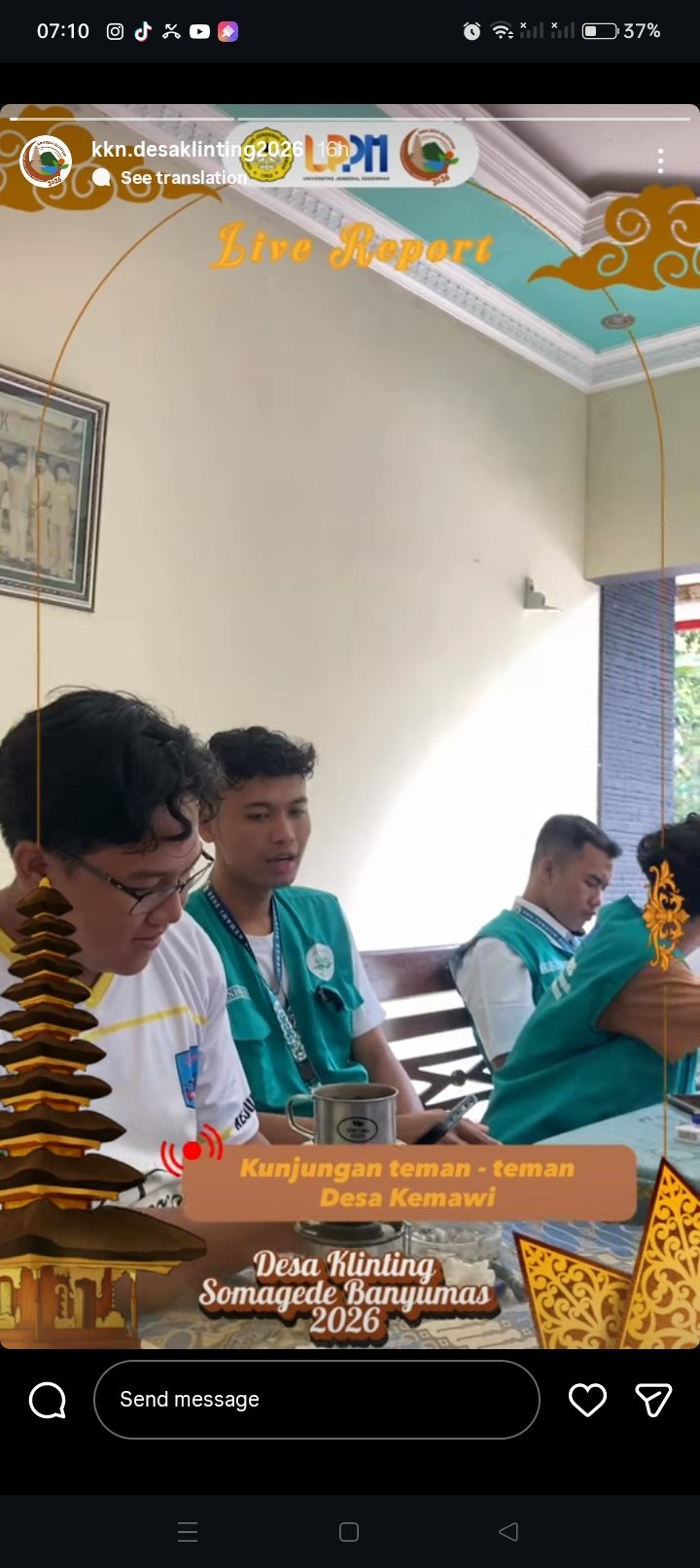 Kunjungan teman-teman dari desa kemawi