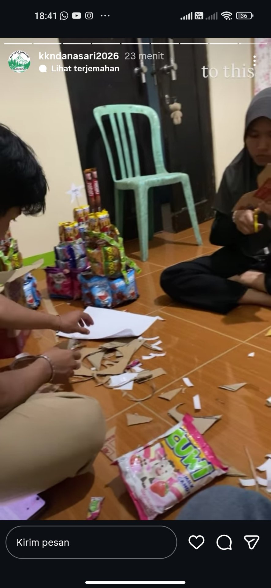 Merangkai Hadiah Kuis Lingkungan Tematik Kebencanaan