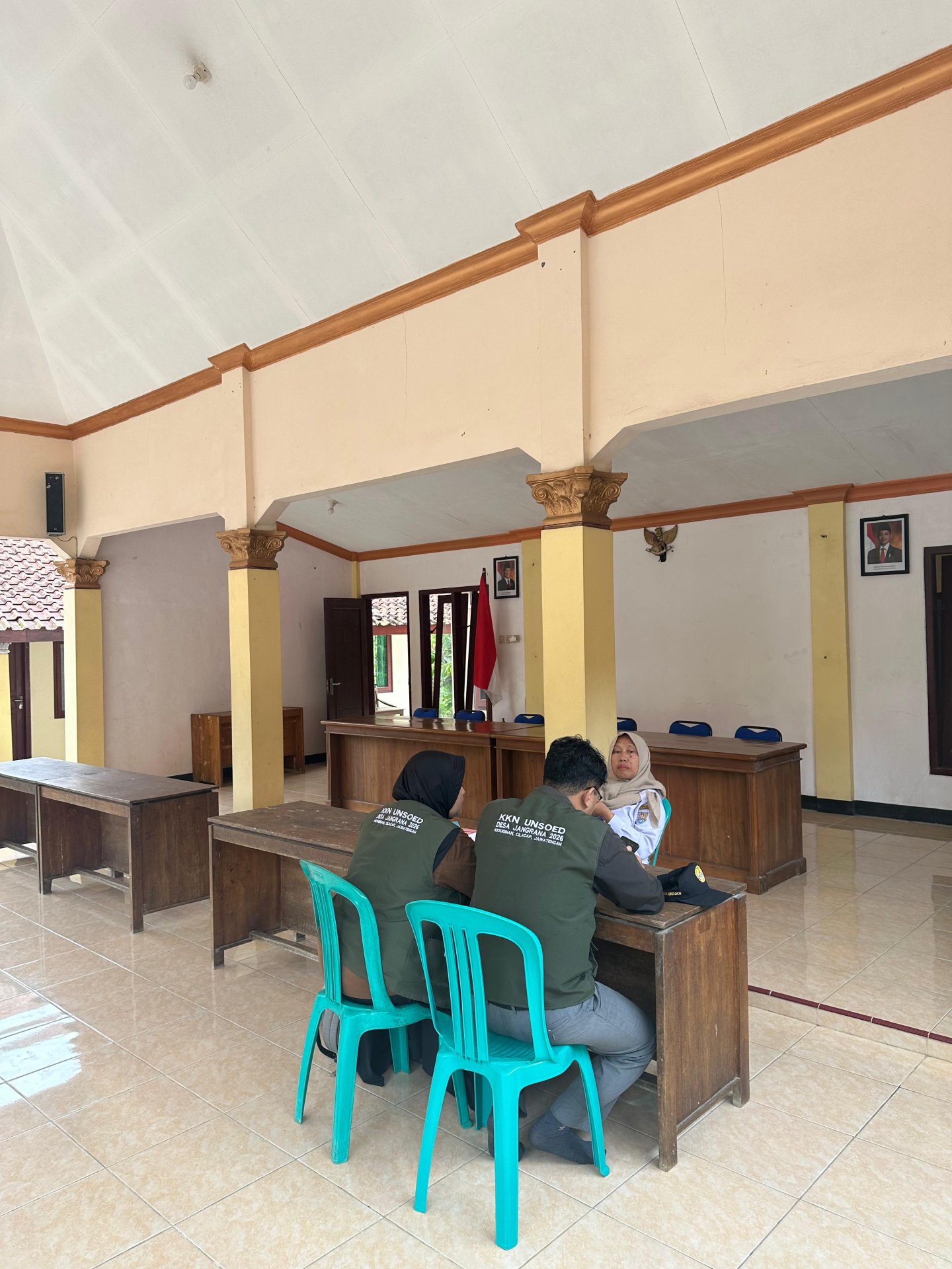 Koordinasi dengan perangkat desa