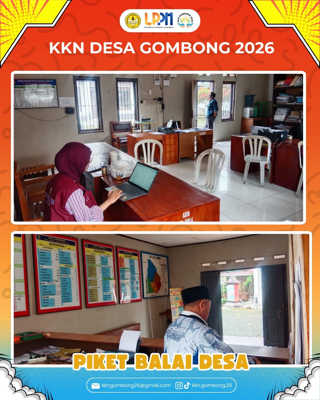 Pendataan Mortalitas Penduduk Desa Gombong dalam Piket Balai Desa Harian