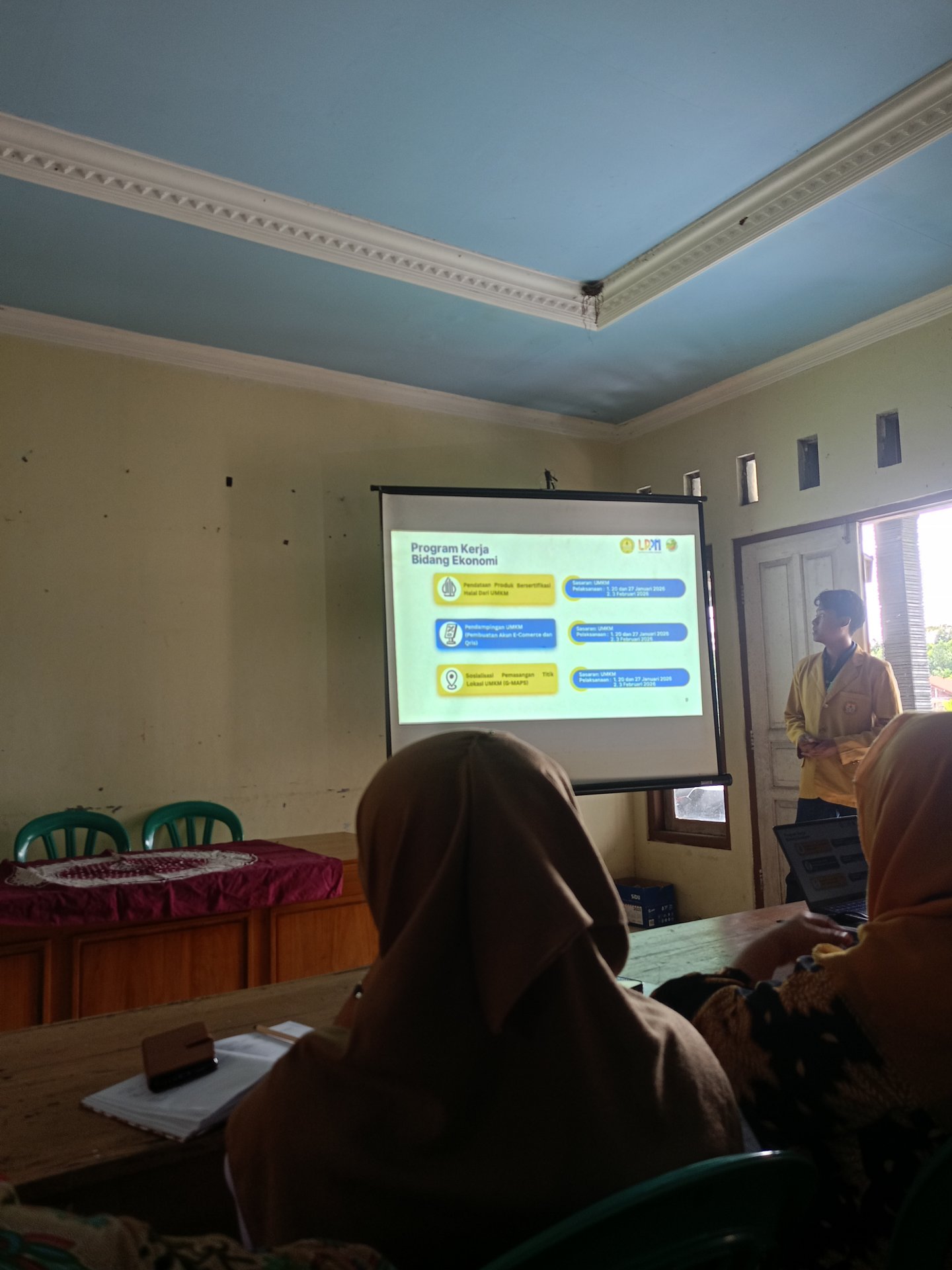 Pemaparan proker dan FGD 1 dengan PemDes