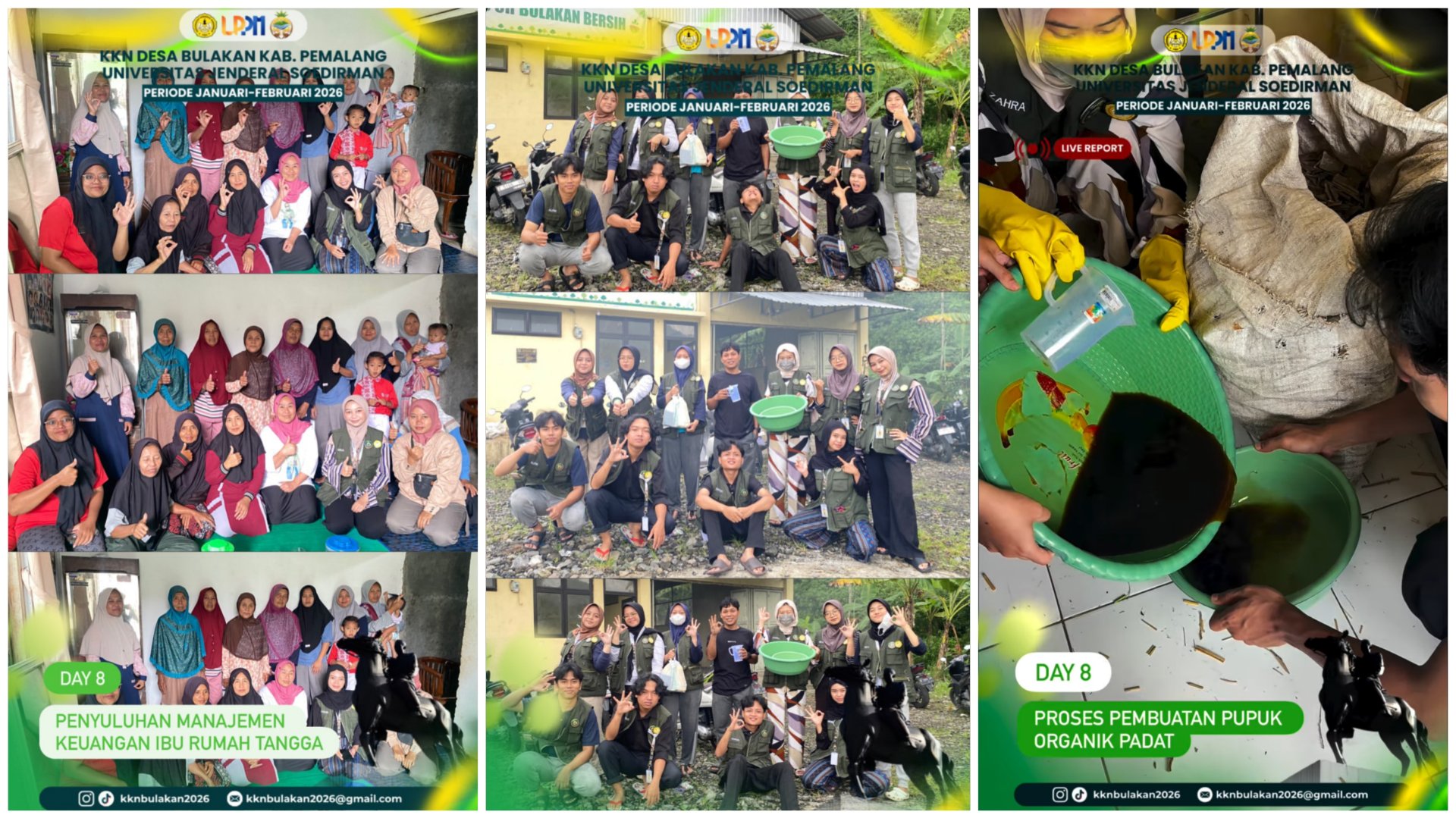 Edukasi Keuangan Rumah Tangga dan Pupuk Organik Jadi Fokus KKN Desa Bulakan