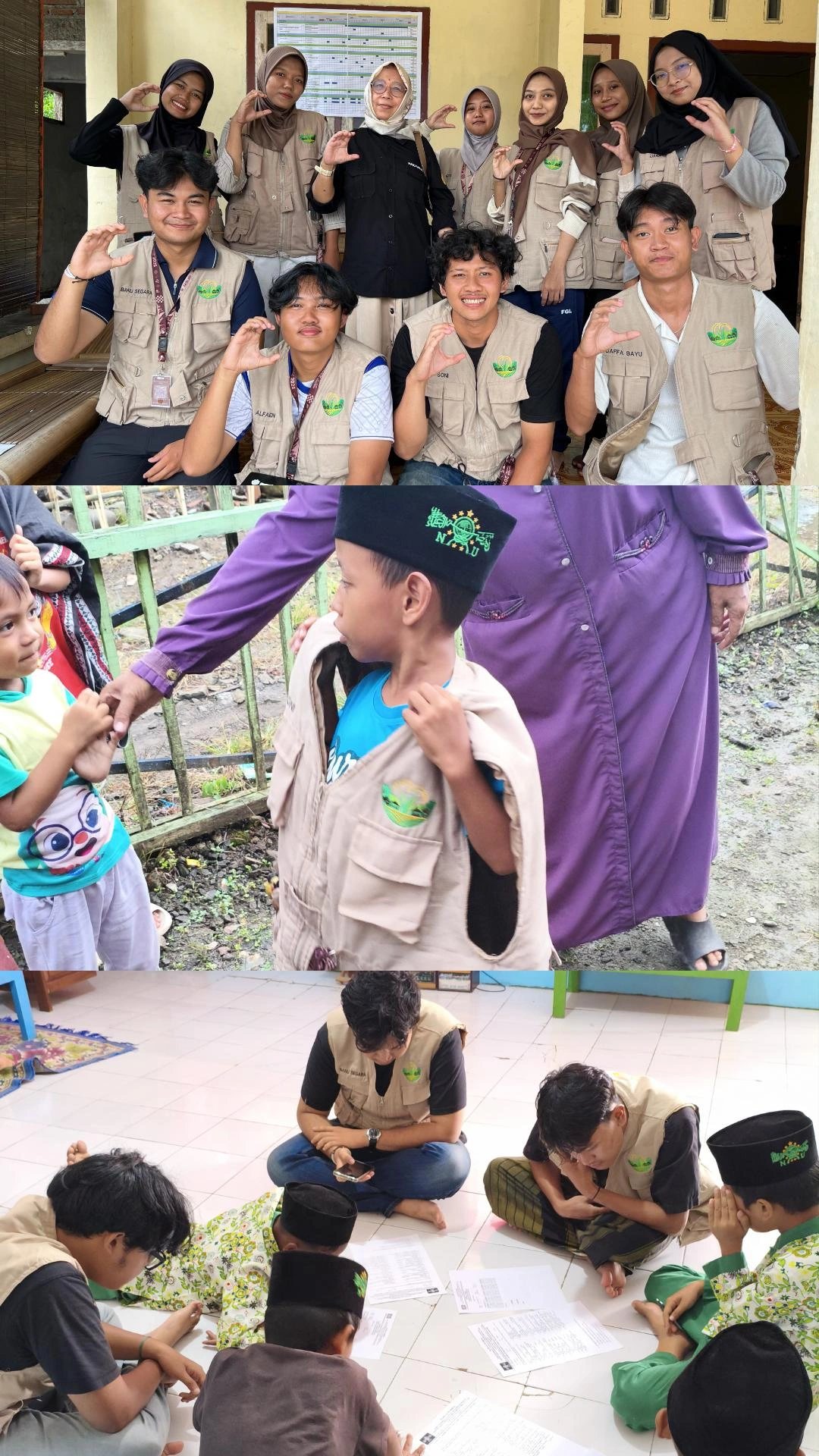 Day 8 kunjungan dpl ke posko kkn Desa Ciwuni dan Pendampingan TPQ Baiturrohman Dusun Kubangsari DesaCiwuni