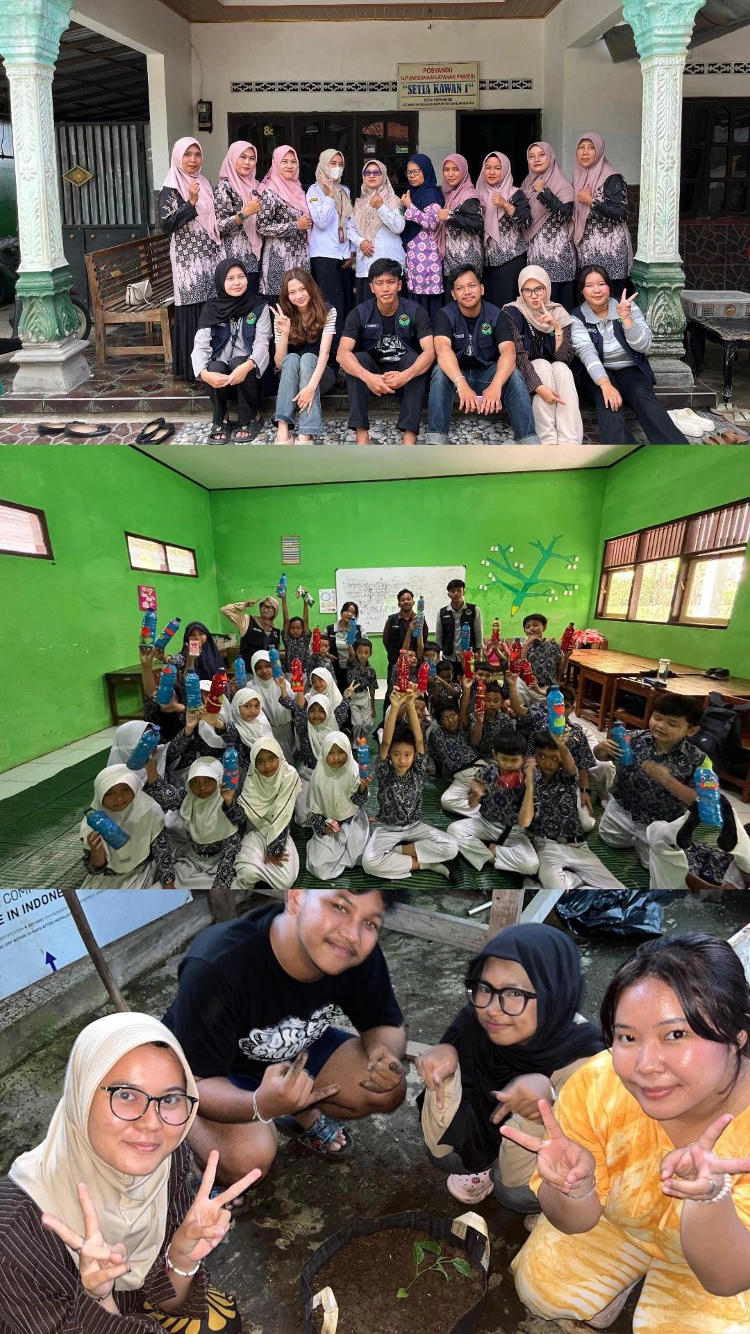 Hari ke-8: Pendampingan Posyandu, Gerakan 1000 Menabung di SD 01 Brengkok, Penanaman di planter bag, dan Pendampingan cek gula darah