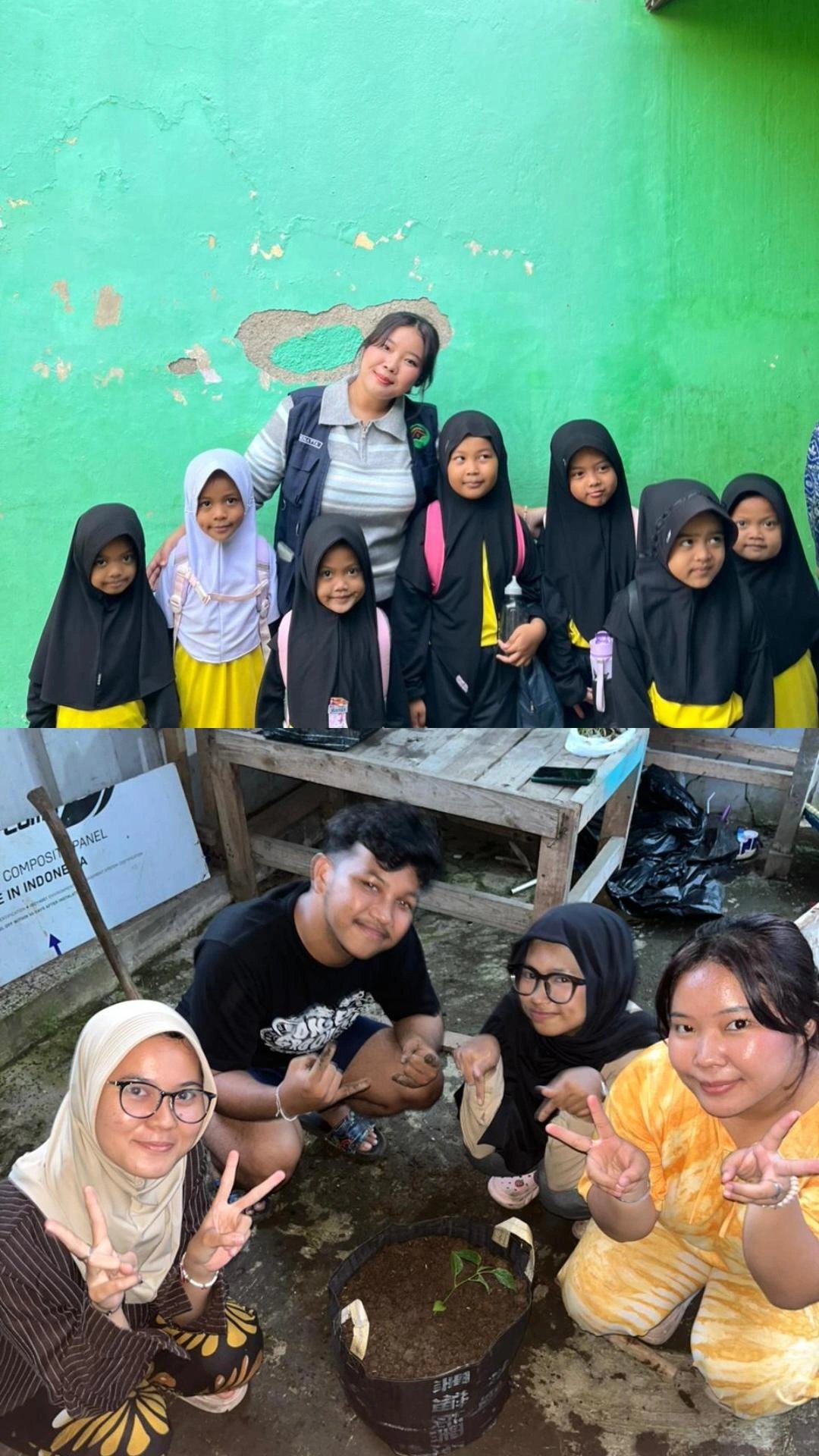 Kegiatan KKN hari kedelapan di desa Brengkok