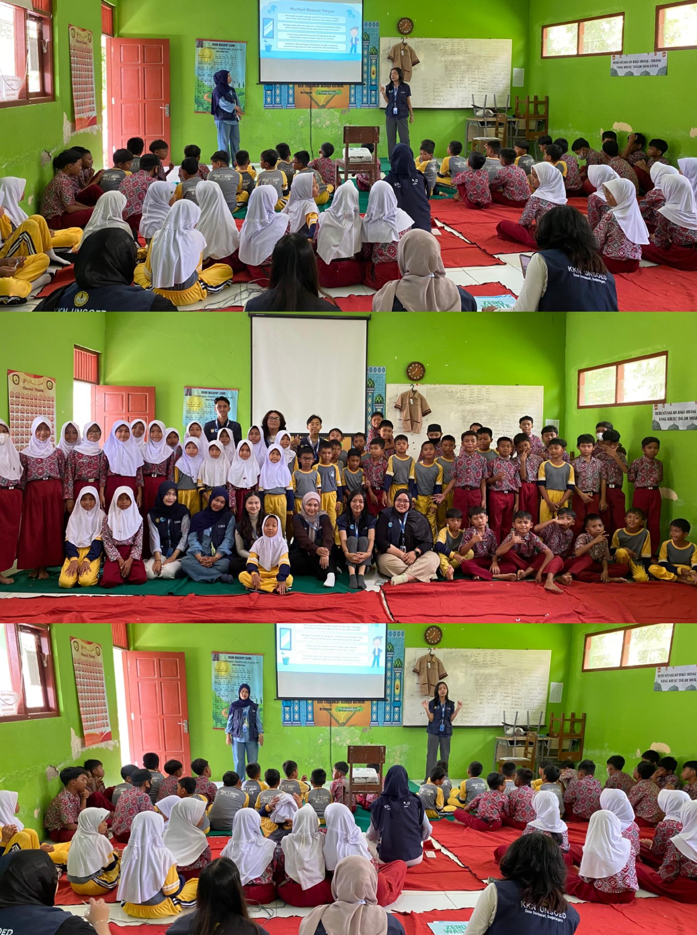 SOSIALISASI PHBS DI SDN 1 DERMASARI