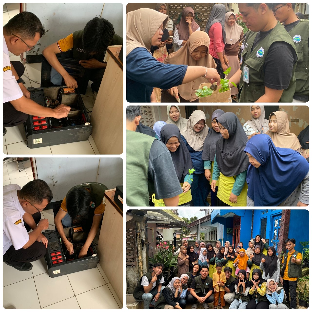 Dari Perbaikan PC Kantor Kelurahan hingga Praktik Tanam Cabai Bersama Warga