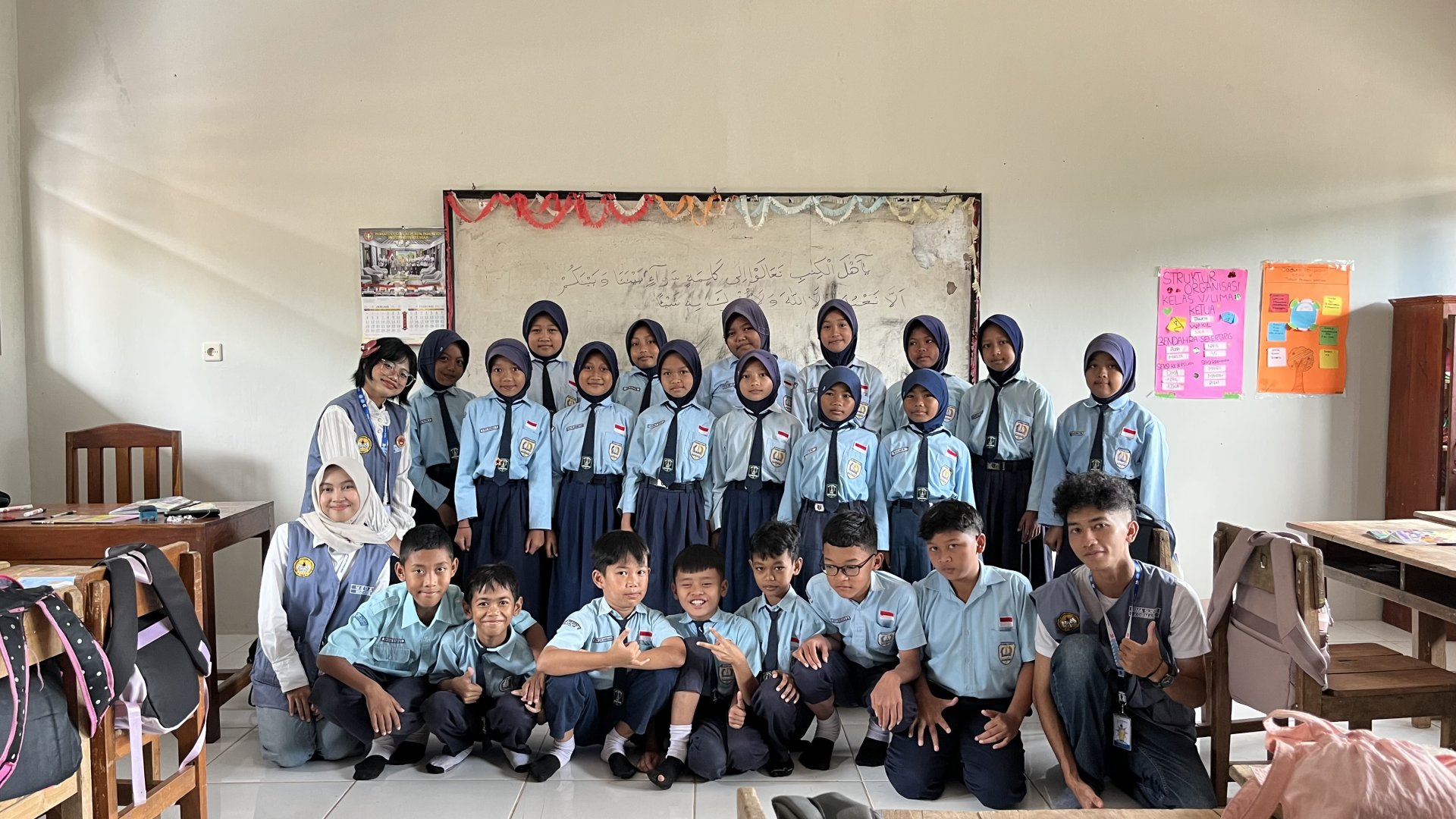 Mahasiswa KKN Desa Lancar melakukan kegiatan Lancar Mengajar