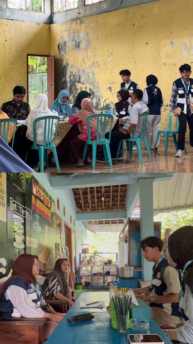 Pendataan UMKM dan Sosialisasi Pembuatan NIB di Dusun Juru Tengah dan Pendampingan Prolanis di Balai Desa Tirip