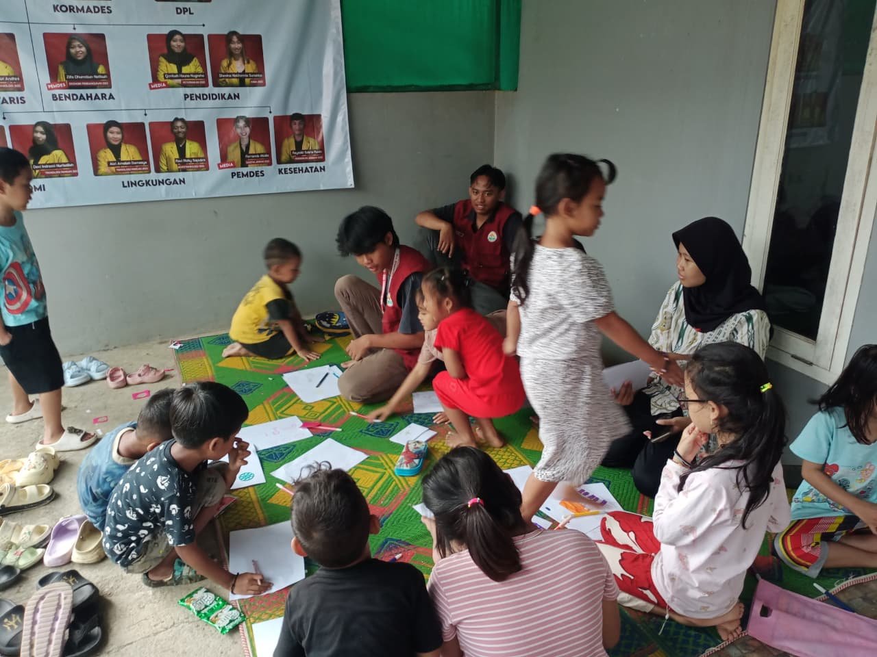 Bimbingan Belajar Rutin Di Posko