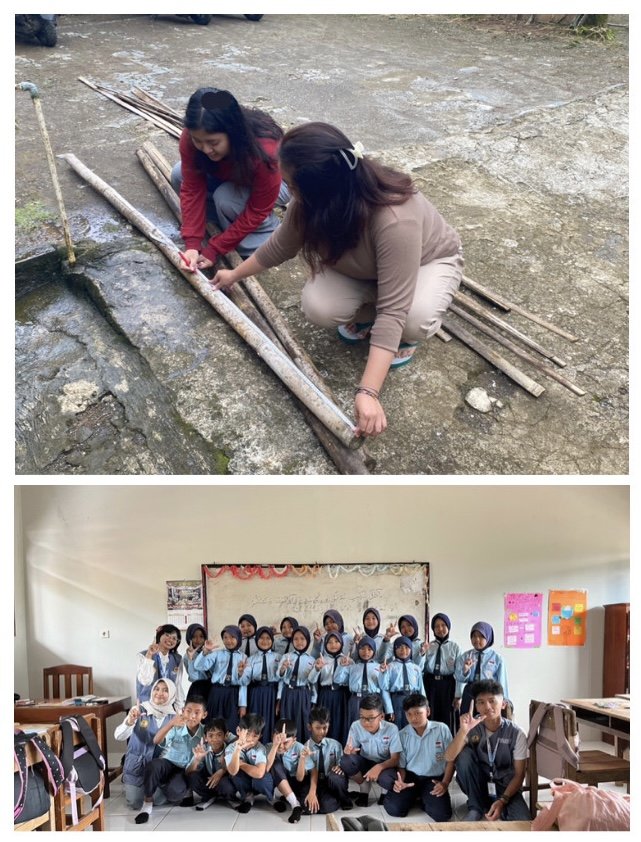 Lancar Mengajar dan Pembuatan Kolam Budidaya Azolla