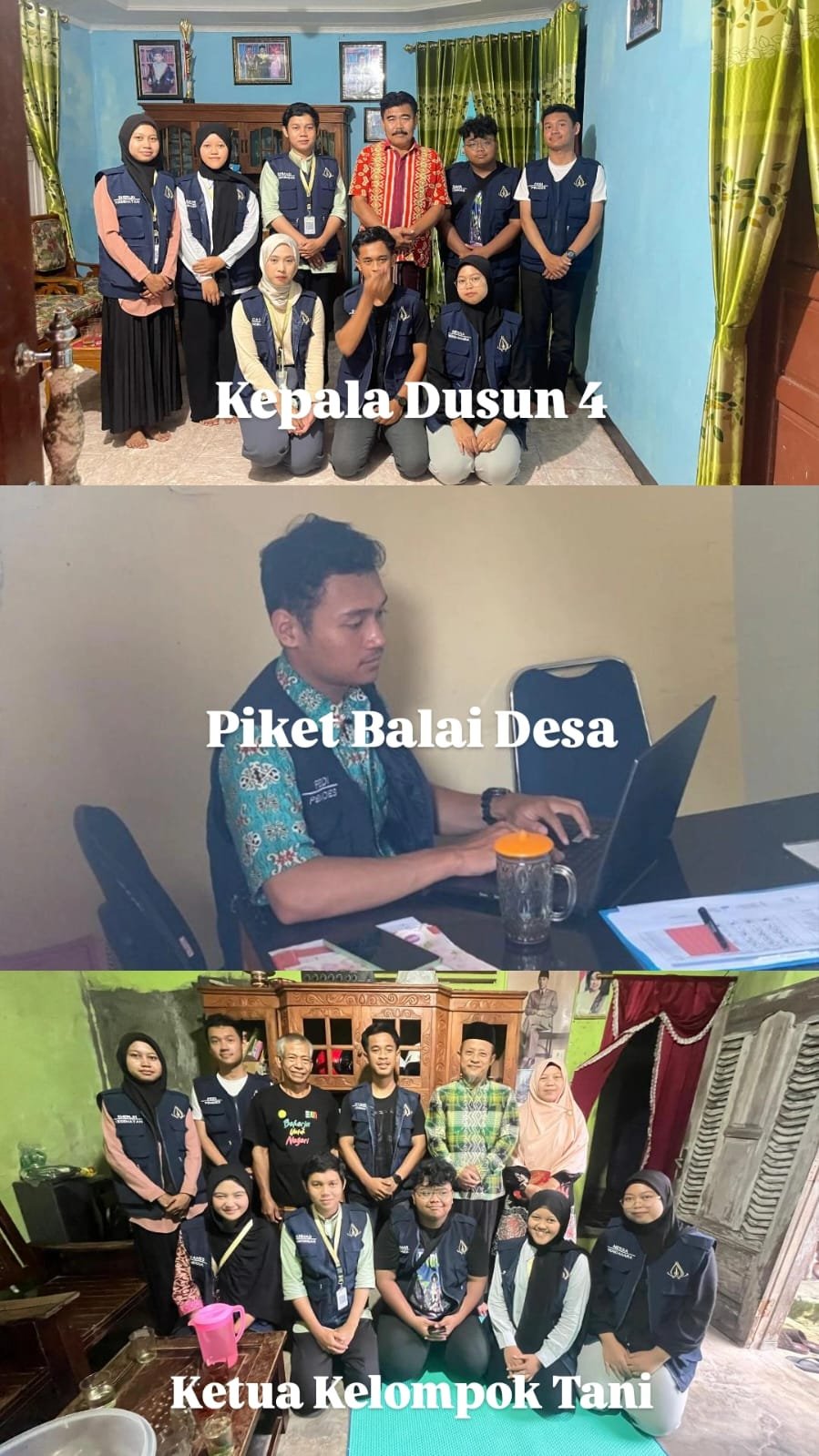 Melaksanakan Piket Balai Desa Bantarbarang dan sowan ke rumah Pak Kadus 4 & rumah Ketua Kelompok Tani