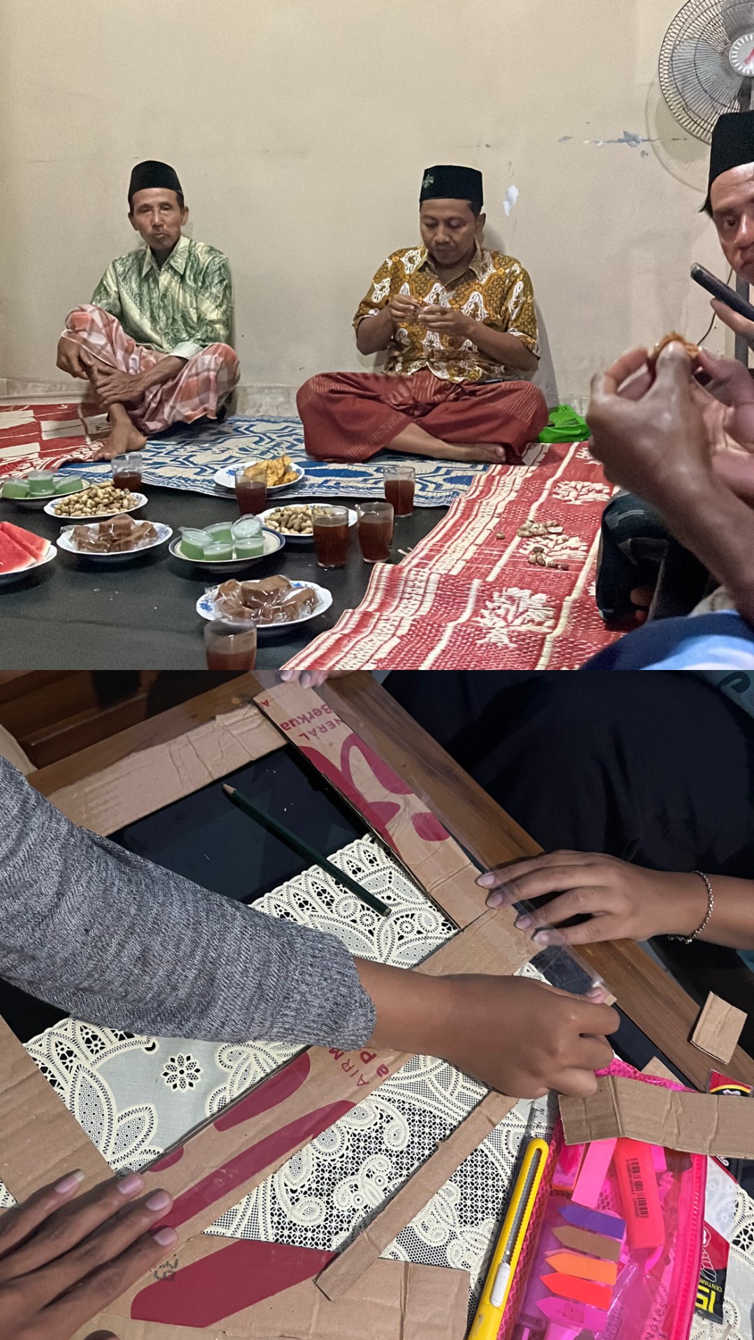 Mengikuti rutinan yasinan karangtaruna rw 2