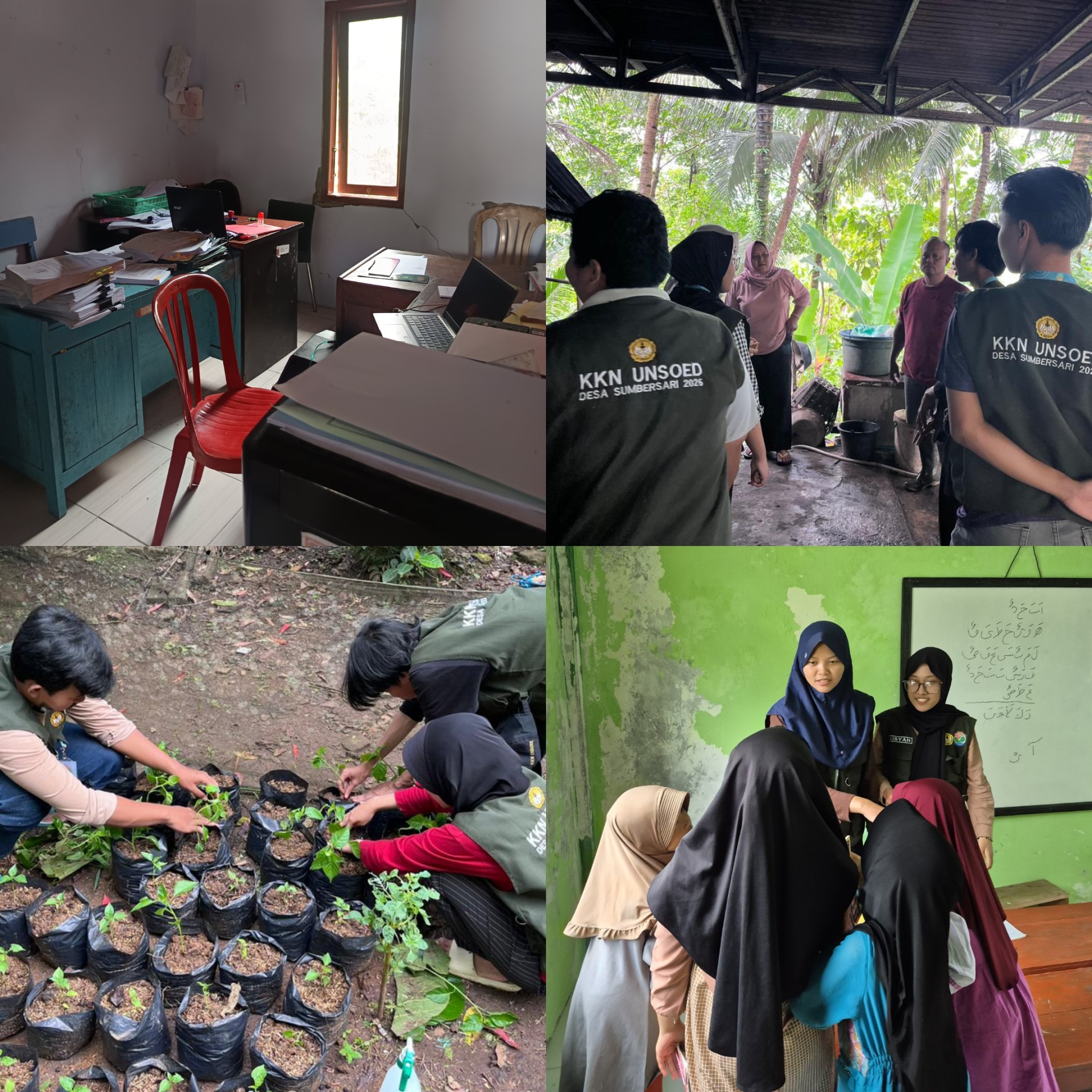 Kegiatan Hari Kesembilan KKN Unsoed 2026 di Desa Sumbersari, Kecamatan Wadaslintang, Kabupaten Wonosobo - 15 Januari 2026