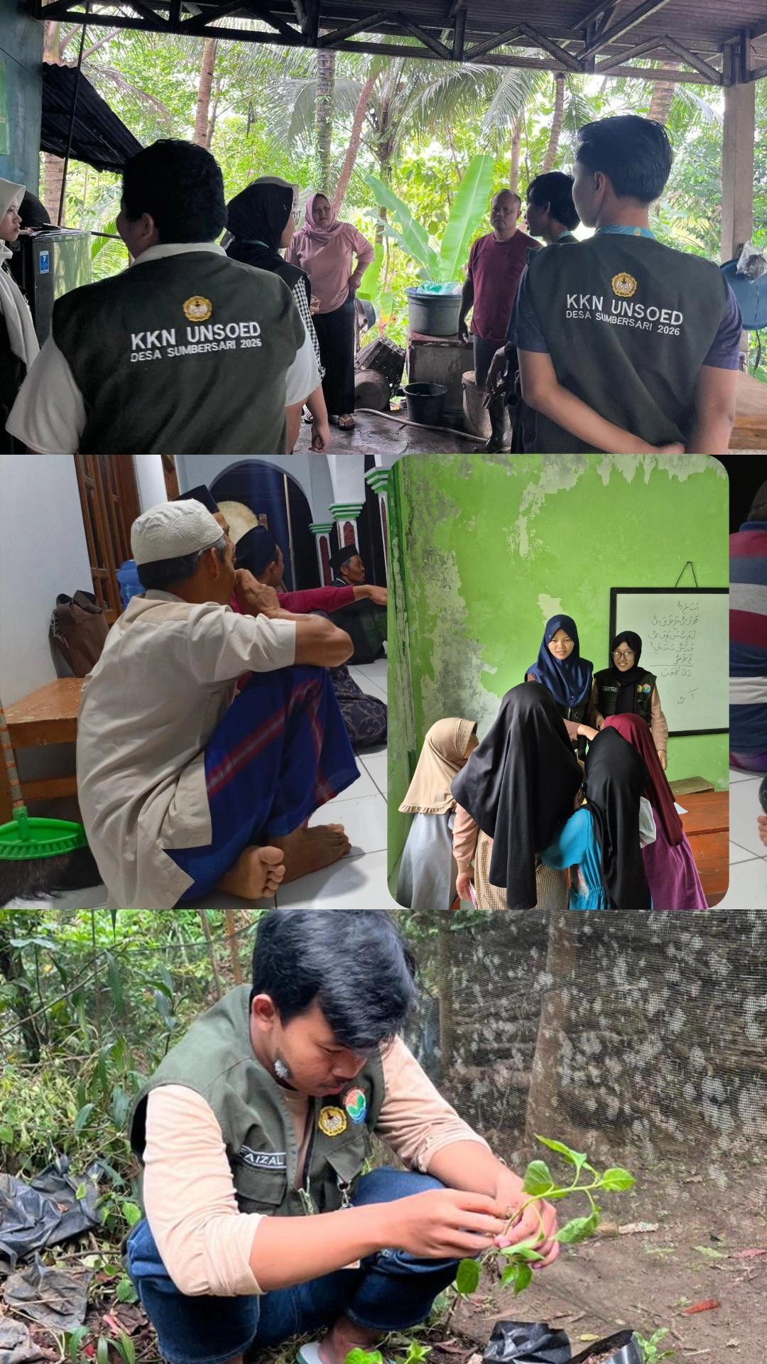 KKN DESA SUMBERSARI KEC. WADASLINTANG KAB. WONOSOBO HARI KE SEMBILAN - 15 JANUARI 2026