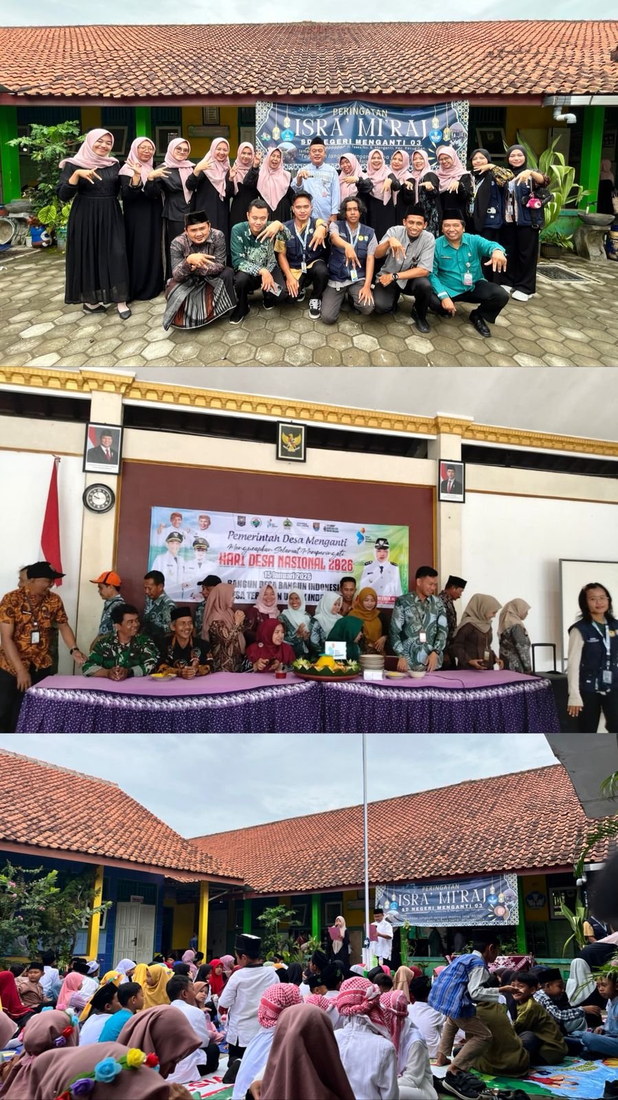 KKN DAY 9 - Kegiatan Isra Mi'raj di SDN 03 Menganti, Hari Desa Nasional, Pendampingan KWT dan Kunjungan UMKM Dusun Kertasari