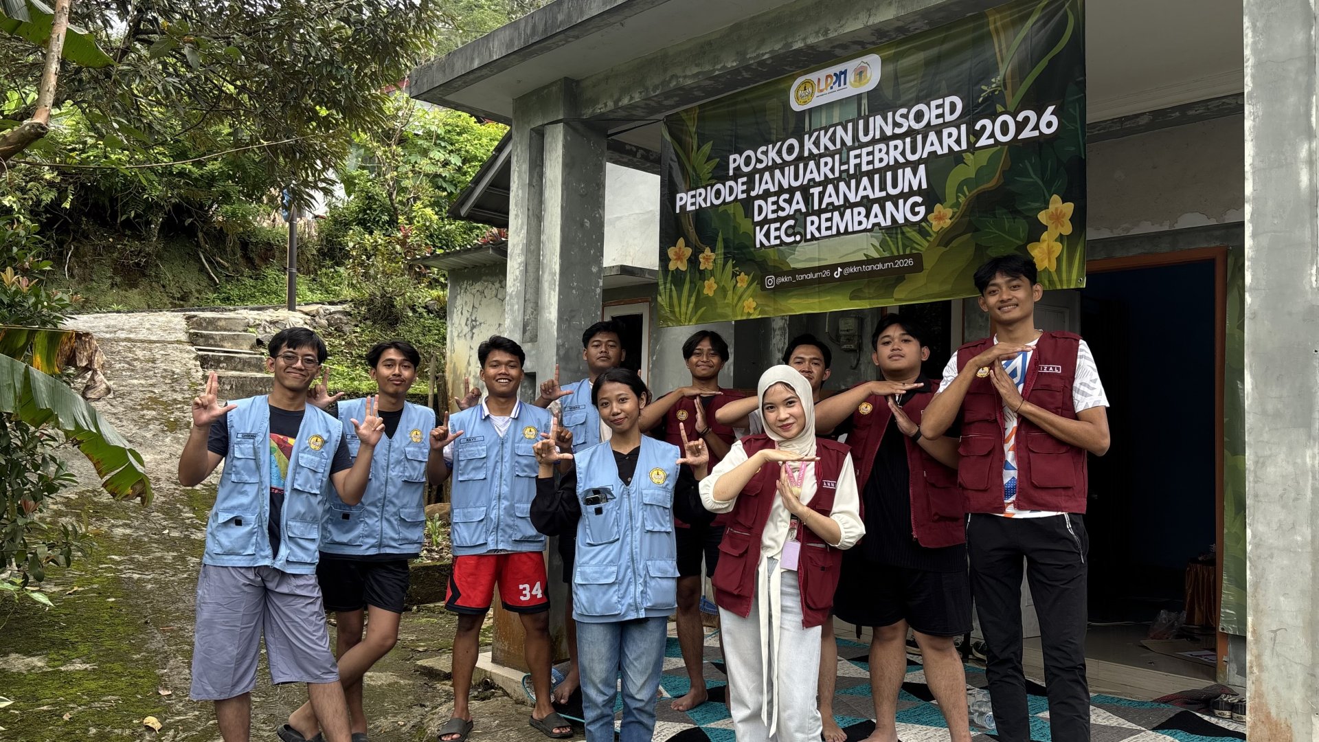 visitasi ke posko kkn unsoed desa tanalum