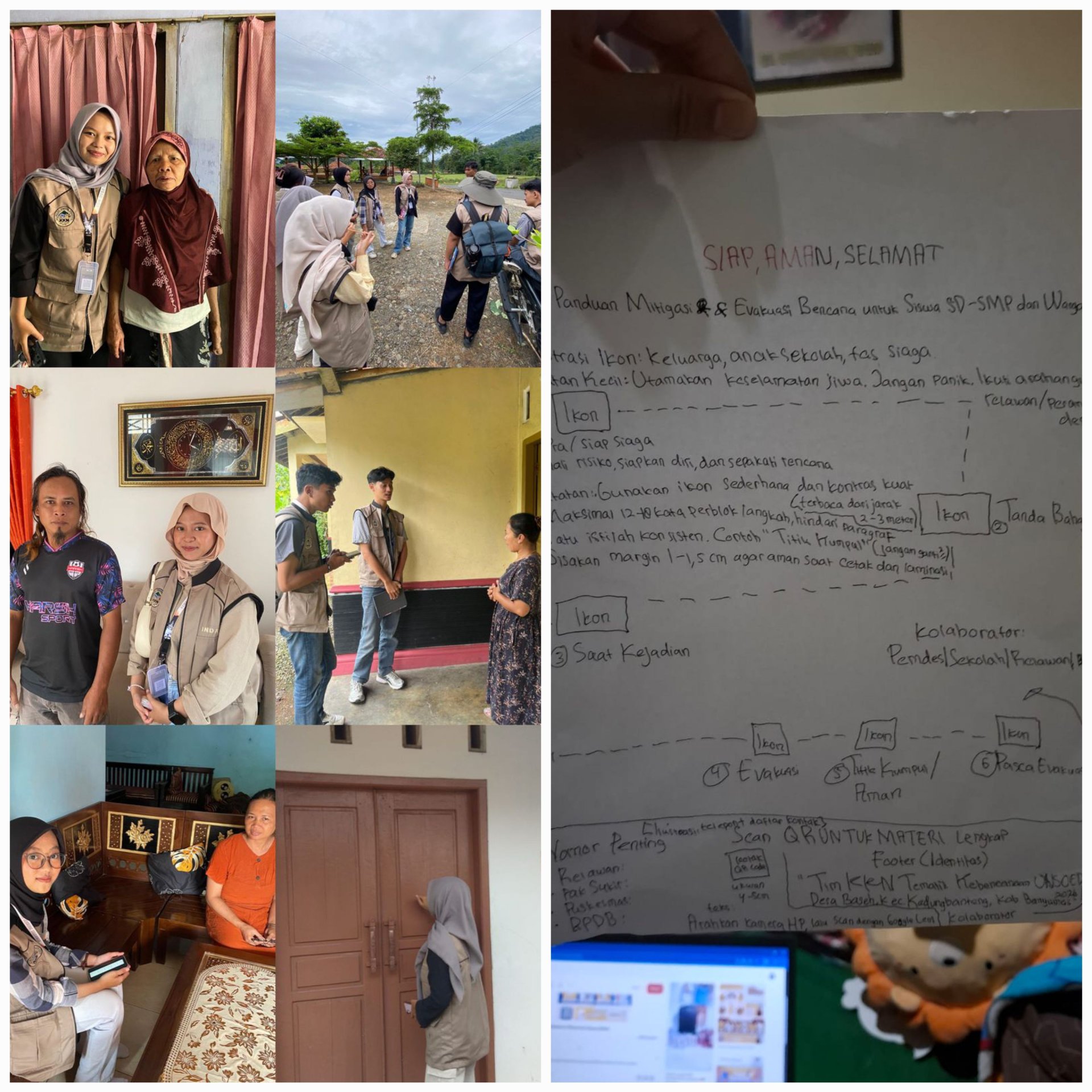 D-9 Survei BNBA Padat Penduduk, Monitoring Komarkab, dan Perancangan Desain Poster Mitigasi