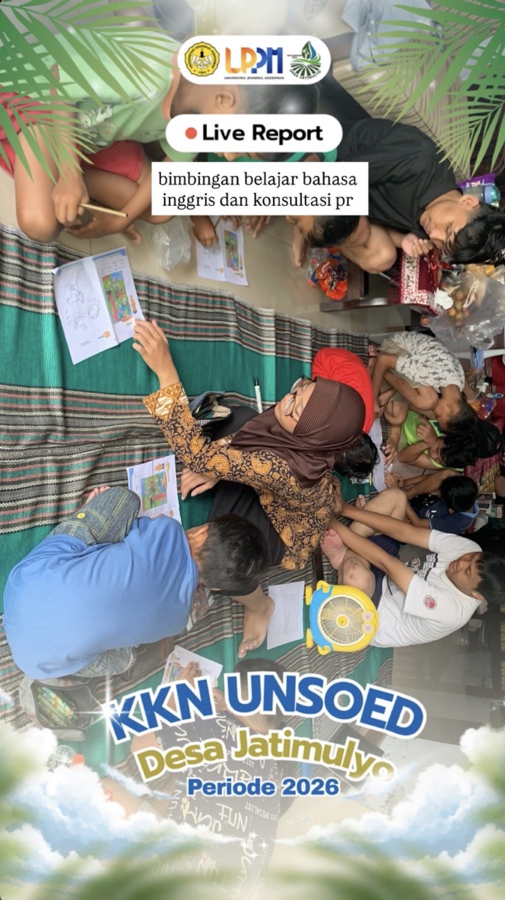 Bimbingan Belajar bersama anak Jatimulyo