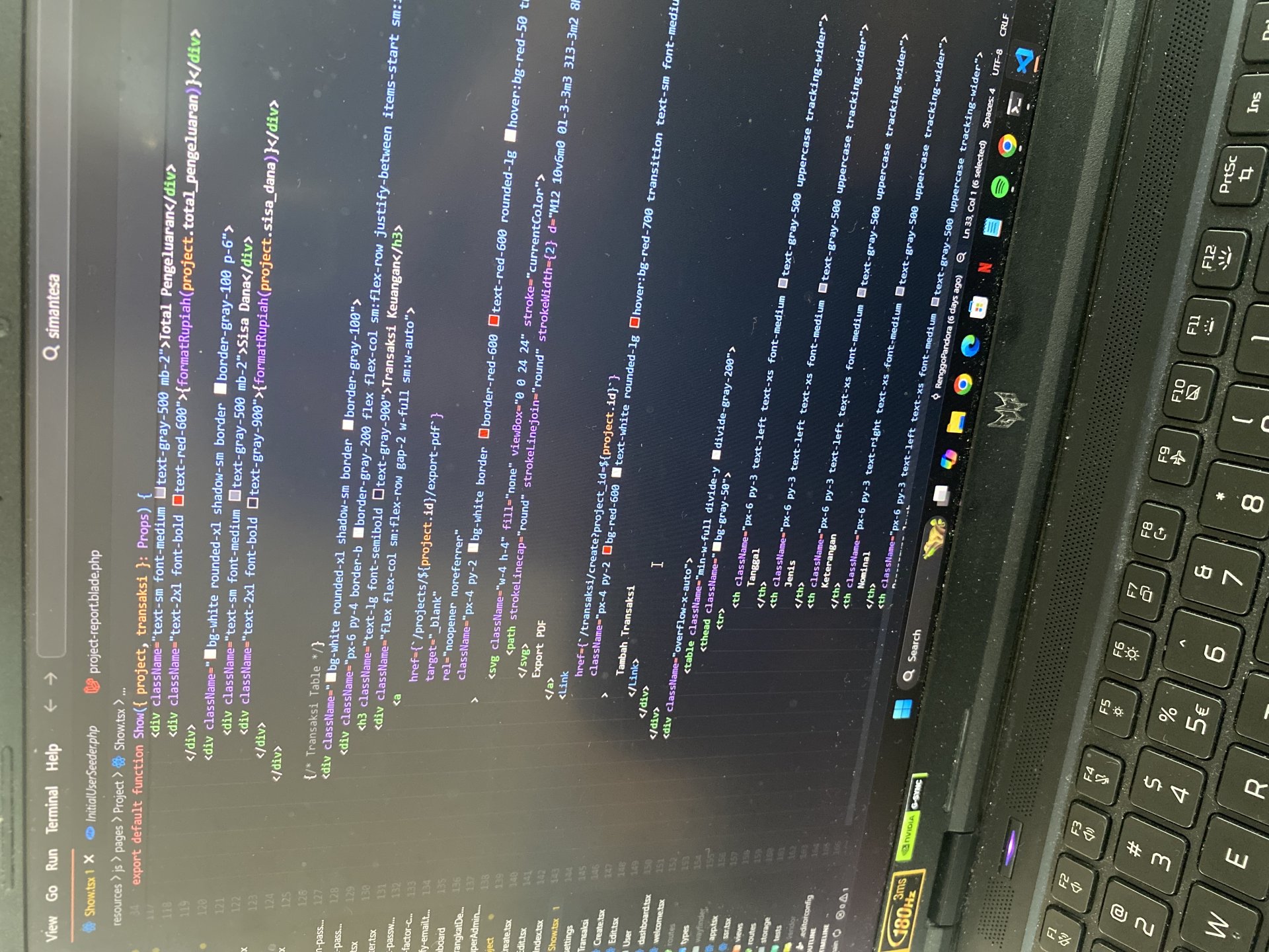 Menambahkan fitur export report pada website transparansi keuangan perangkat desa trimulyo