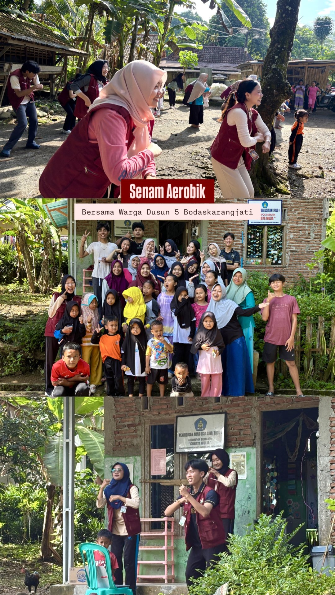 SENAM AEROBIK BERSAMA WARGA DUSUN 5 BODASKARANGJATI