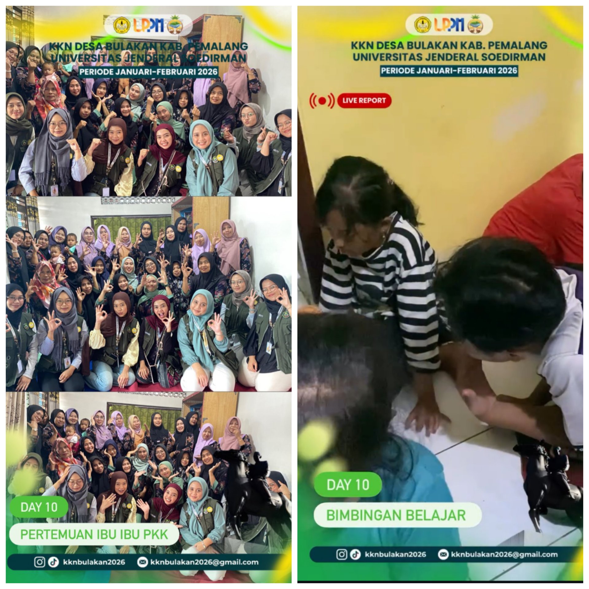 Sosialisasi Pemilahan Sampah dan Bimbingan Belajar sebagai Upaya Pemberdayaan Masyarakat Desa Bulakan