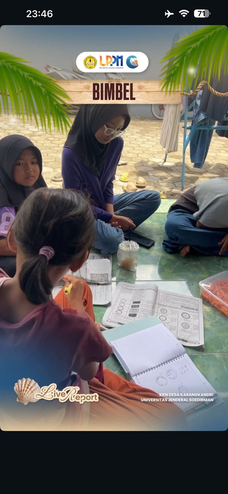 Pendampingan bimbingan belajar