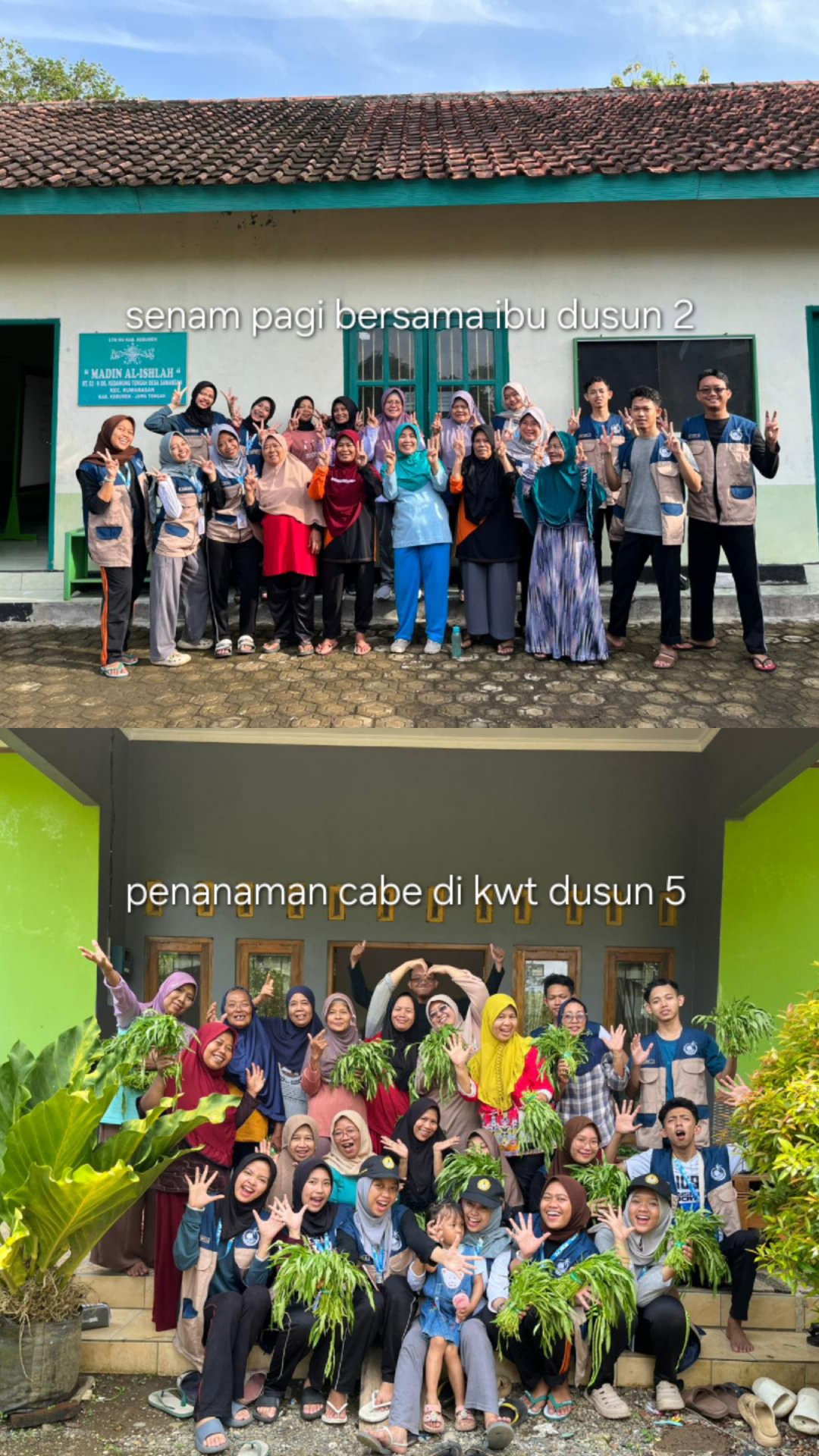 Peningkatan Kebugaran Jasmani Masyarakat dan Pendampingan Program Ketahanan Pangan Melalui Penanaman Bibit di KWT Dusun 5