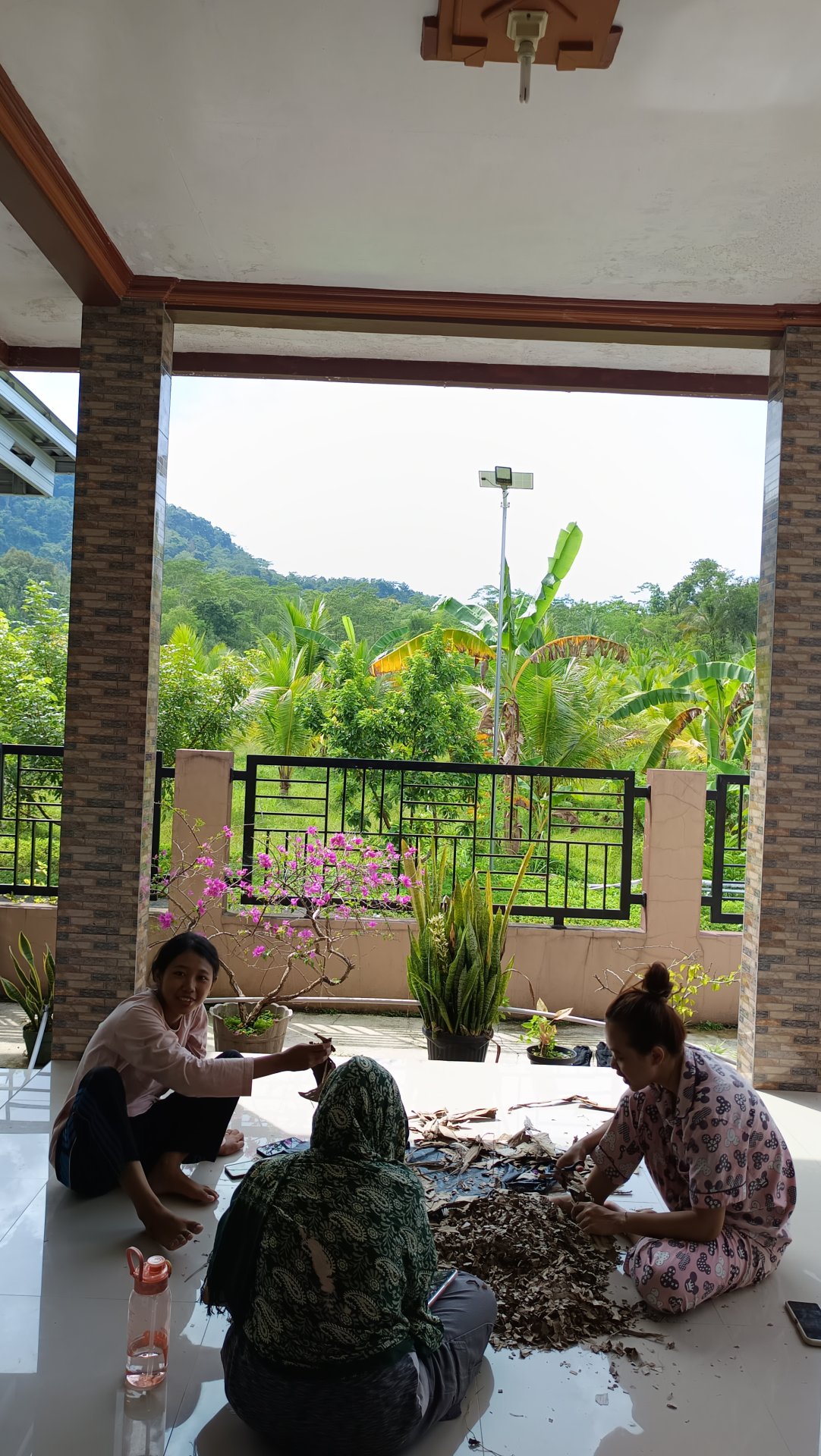 Pencacahan daun untuk Pupuk