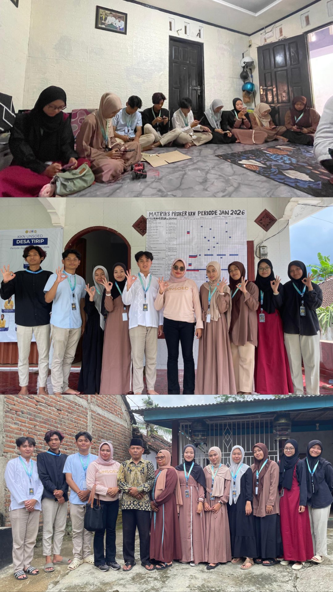 Pengajian Isra Mi’raj di Dusun Juru Tengah Sekaligus Kunjungan dan Evaluasi oleh Dosen Pembimbing Lapangan