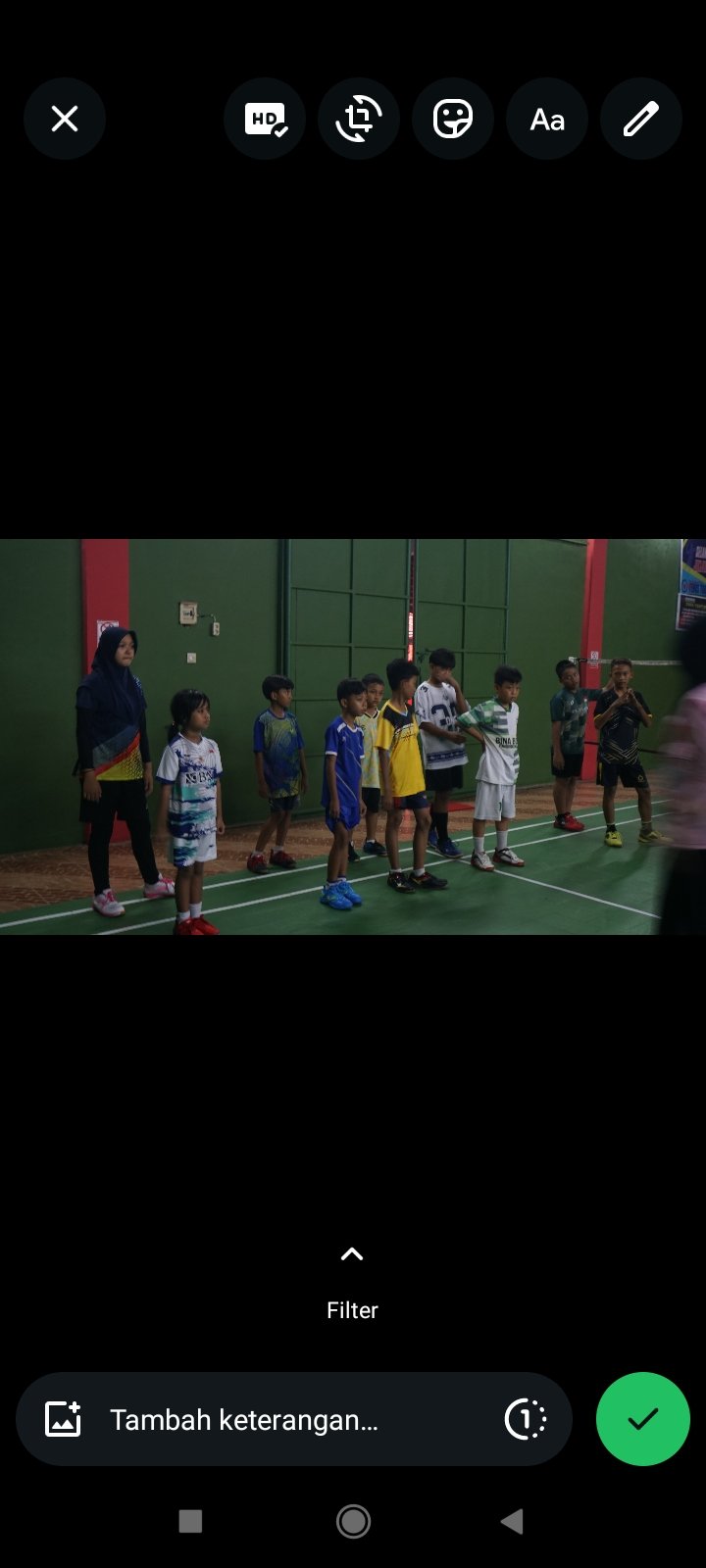 Pelatihan grup badminton mahardika