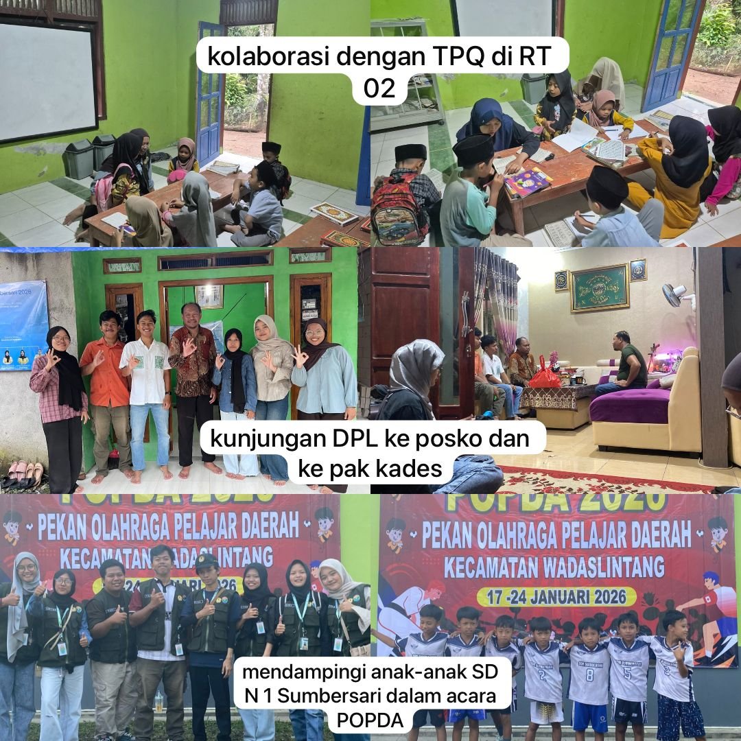 KKN Sumbersari, Kec.Wadaslintang, Kab.Wonosobo - 17 Januari 2026