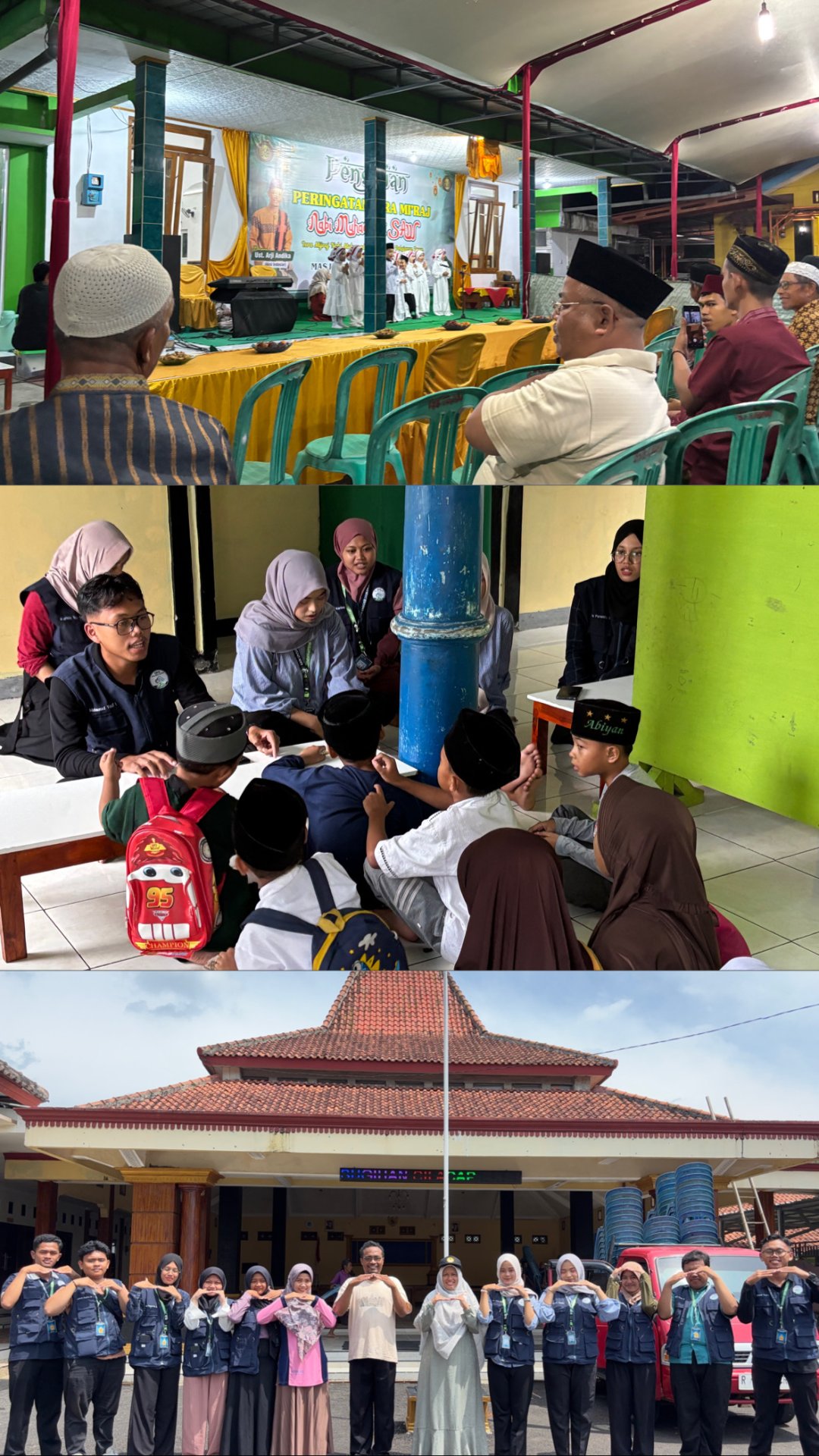 Kunjngan oleh DPL, pendampingan TPQ, dan mengikuti acara peringatan isra’ mi’raj