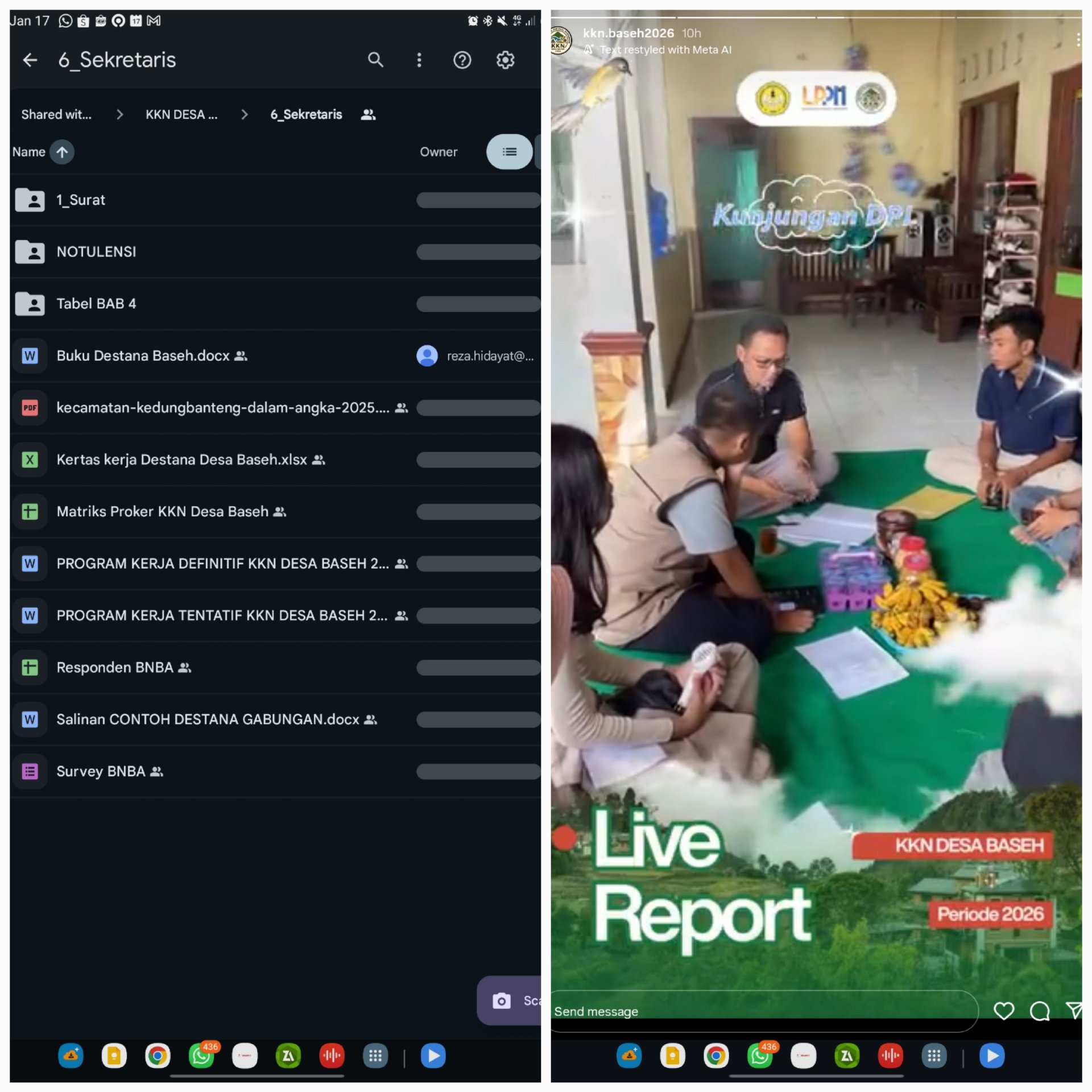 D-11 Finalisasi Dokumen Destana, Supervisi DPL, Persiapan FGD BPBD, dan Perancangan Alur Sosialisasi
