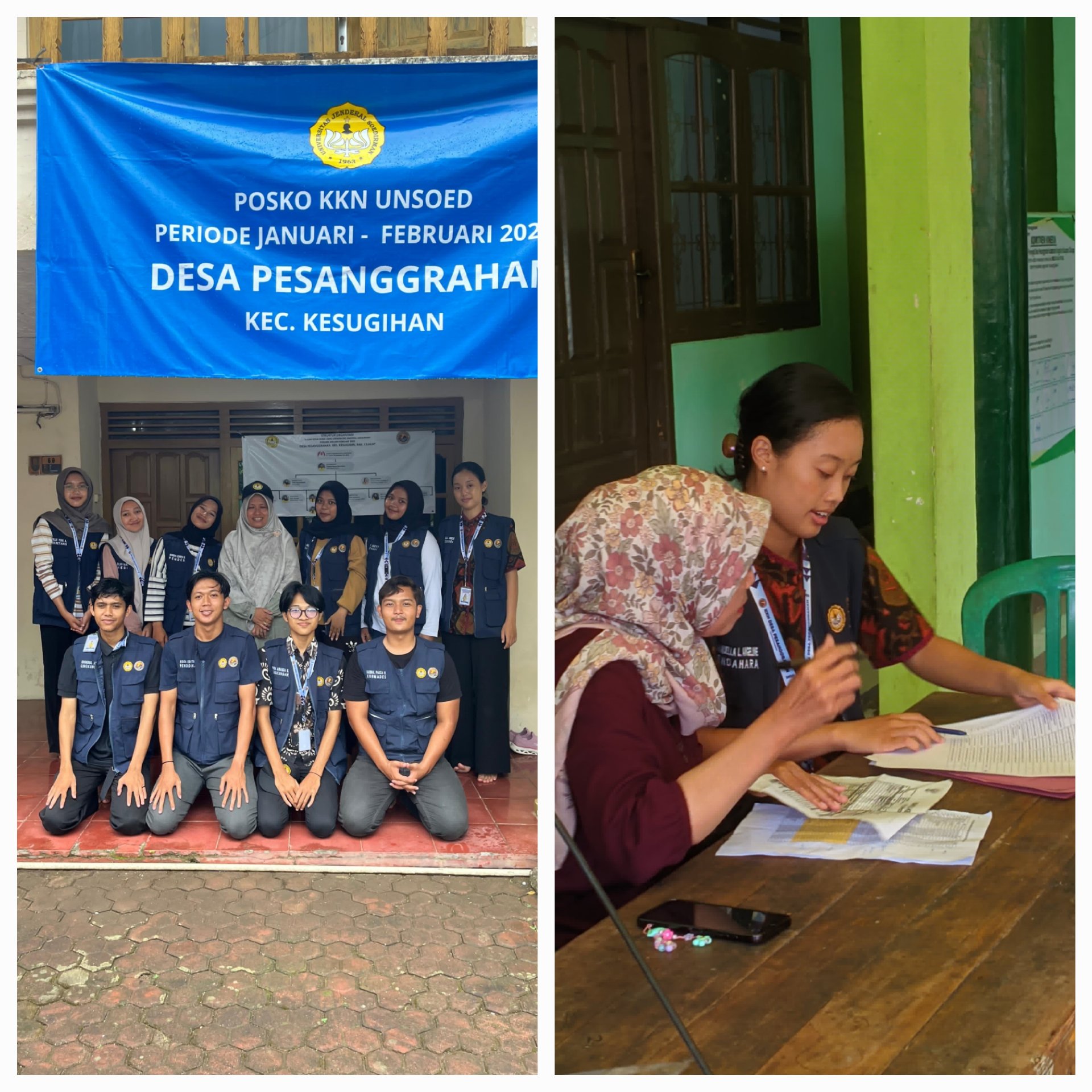 Kegiatan hari ke-11 : Piket Desa di Balai Desa Pesanggrahan