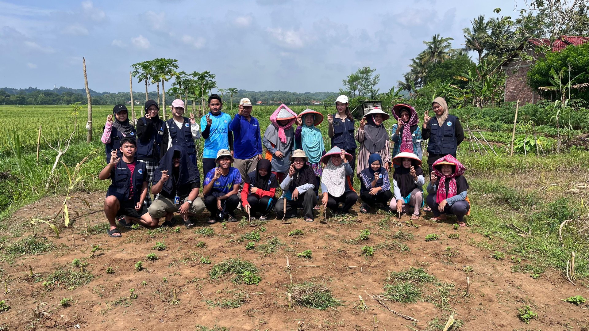 menanam tales bersama kwt di dusun 3