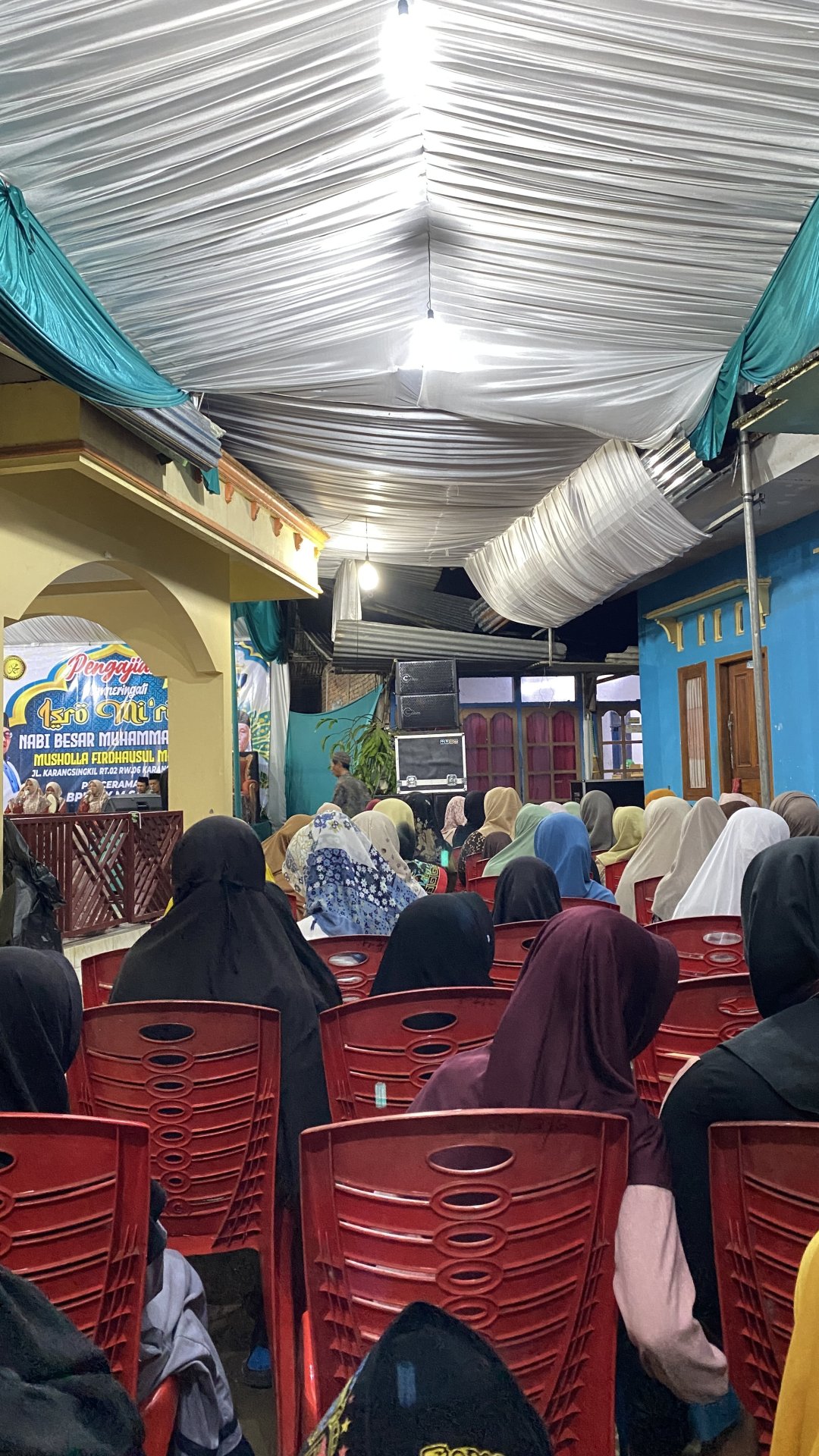 Mengikuti Acara Peringatan Isra Mi'roj Dusun Sawahbera